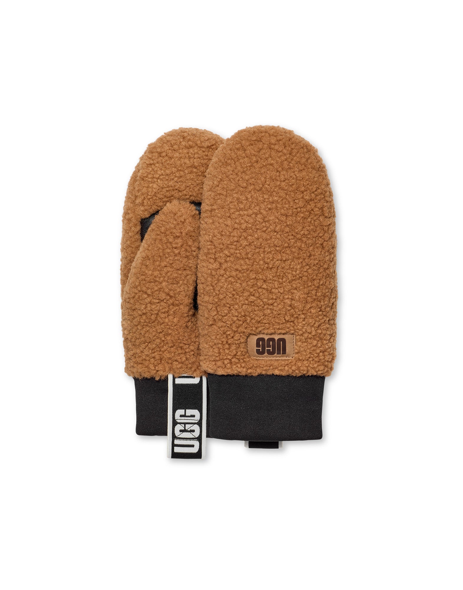 UGG Manopole in UGGfluff™ con Nastro Logato Chestnut