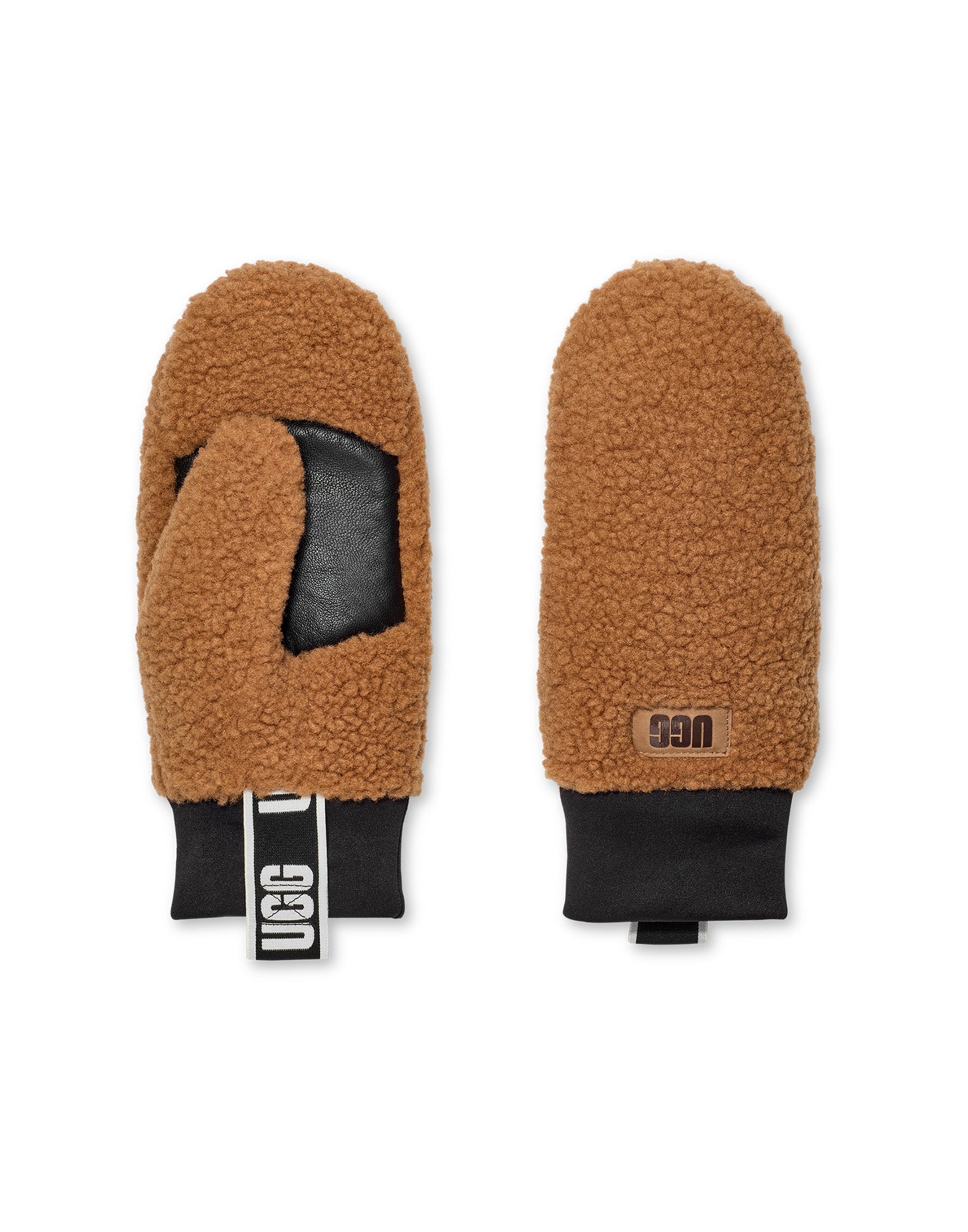 UGG Manopole in UGGfluff™ con Nastro Logato Chestnut