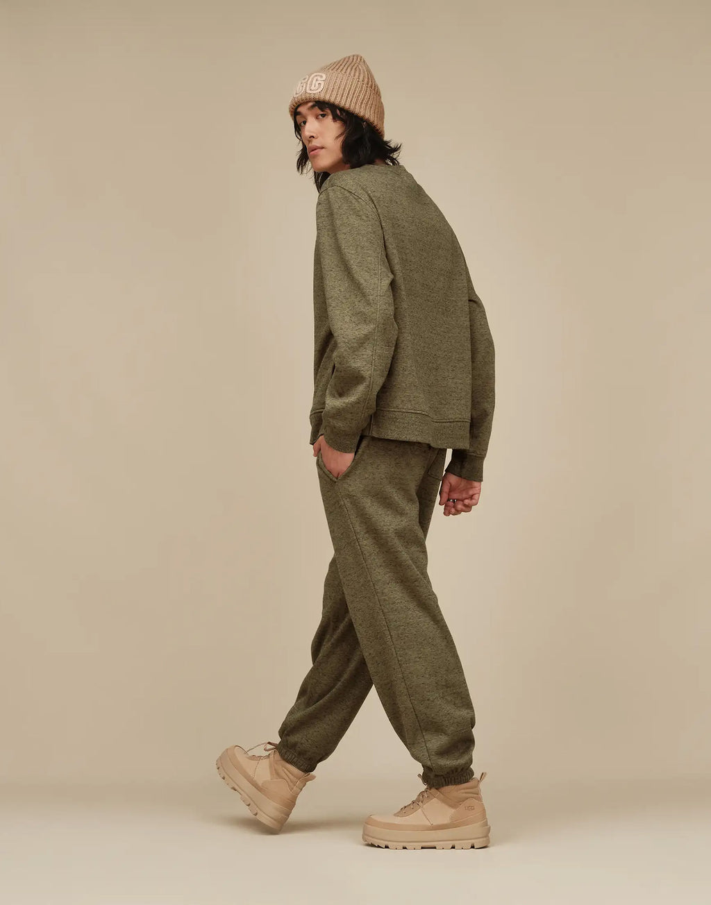 UGG Cappellino a Coste Chunky Crafted White Pepper