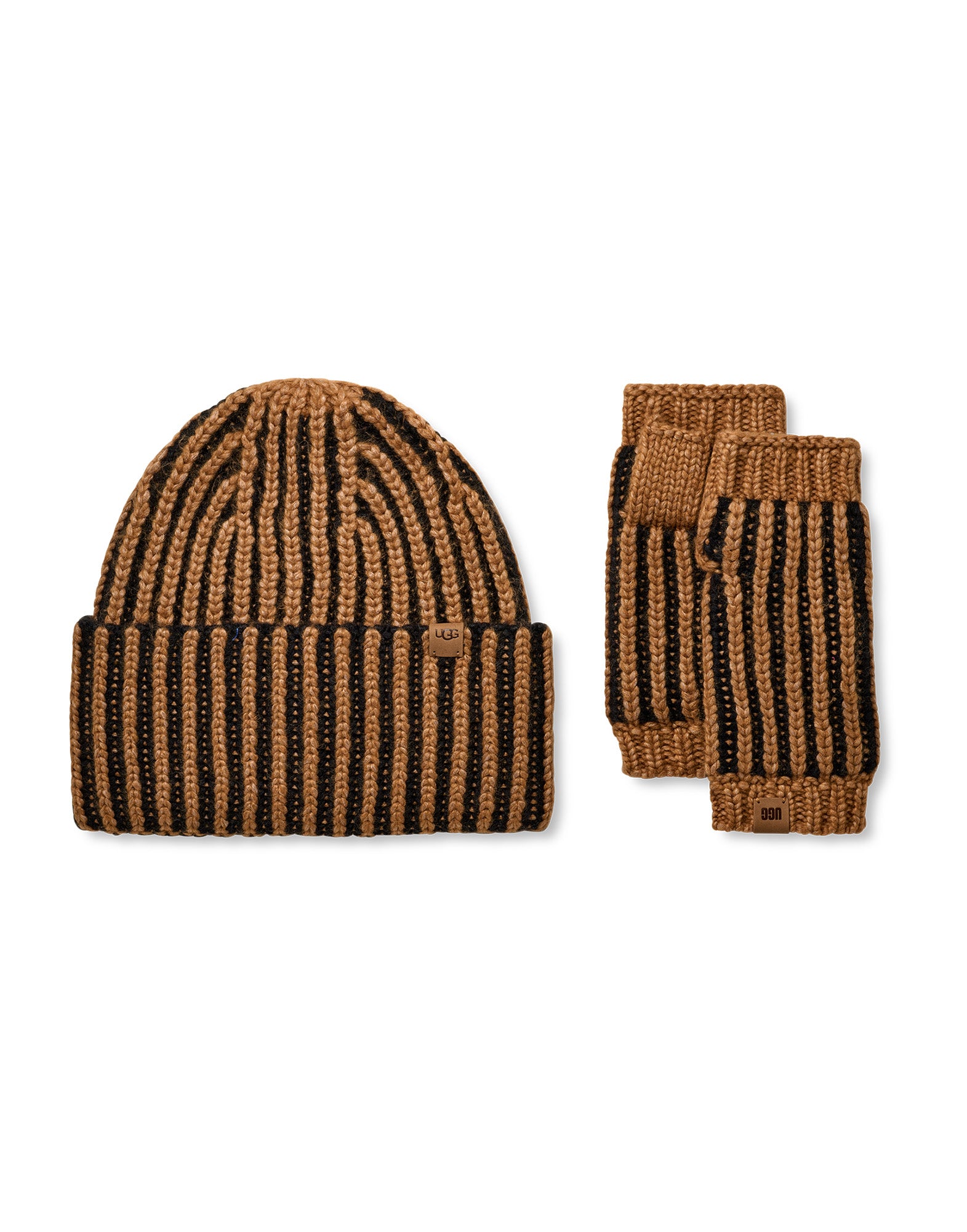 UGG Set Berretto e Guanti Chunky Plaited