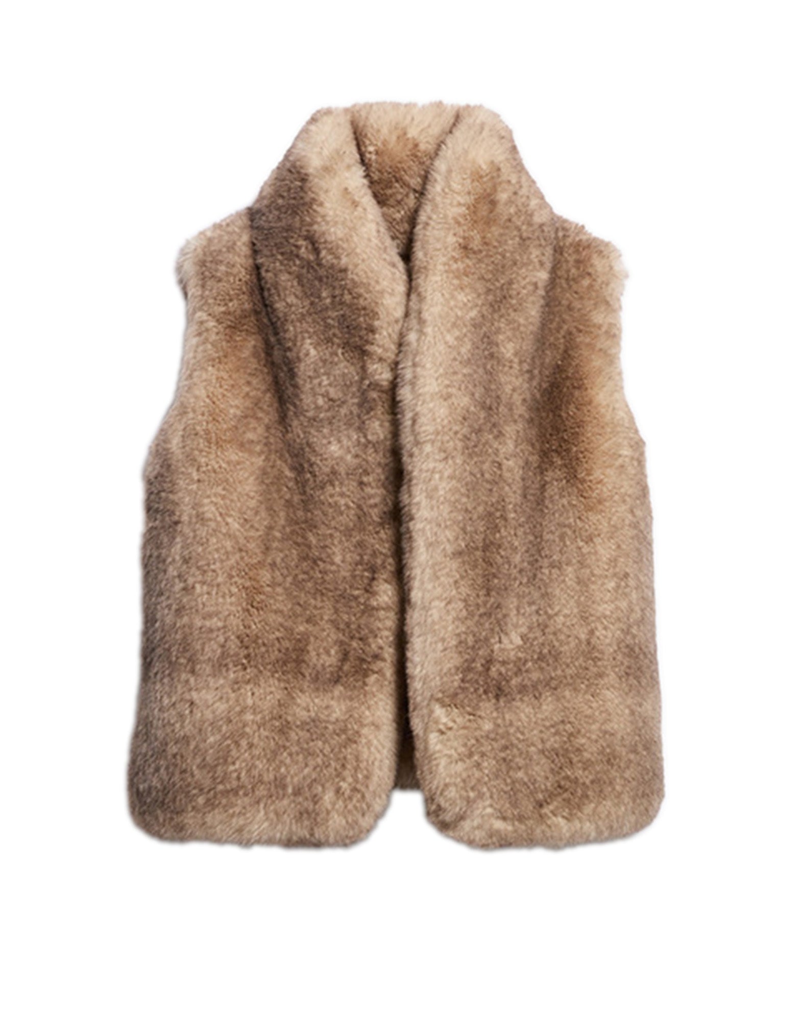 VANESSA BRUNO Gilet Marcello in Ecopelliccia Greige