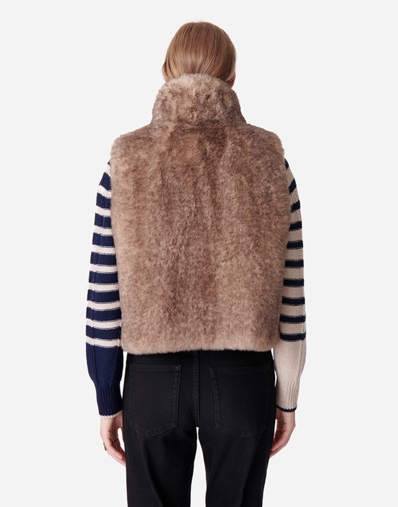 VANESSA BRUNO Gilet Marcello in Ecopelliccia Greige