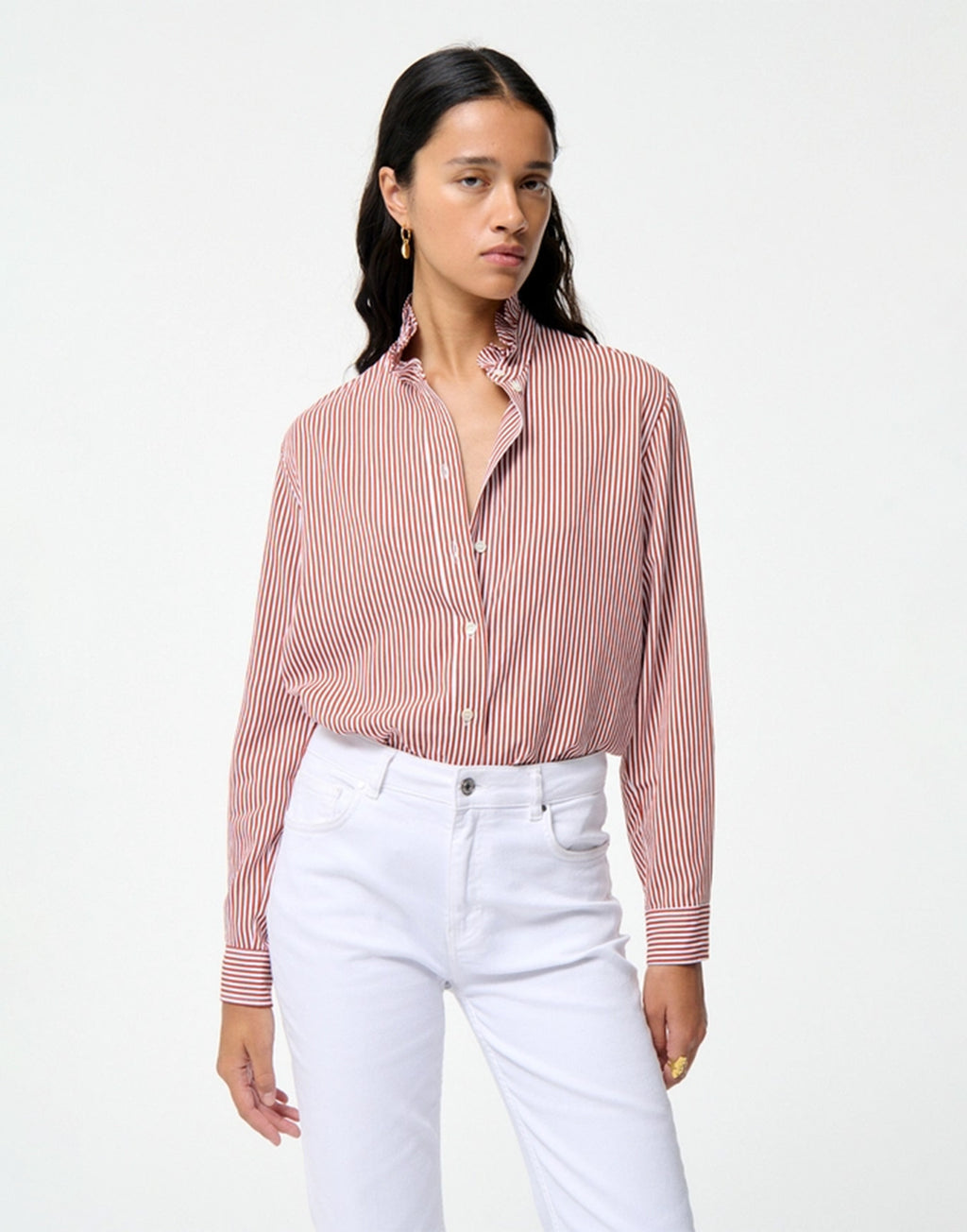 VANESSA BRUNO Camicia Sidney in Viscosa e Poliammide Caramel