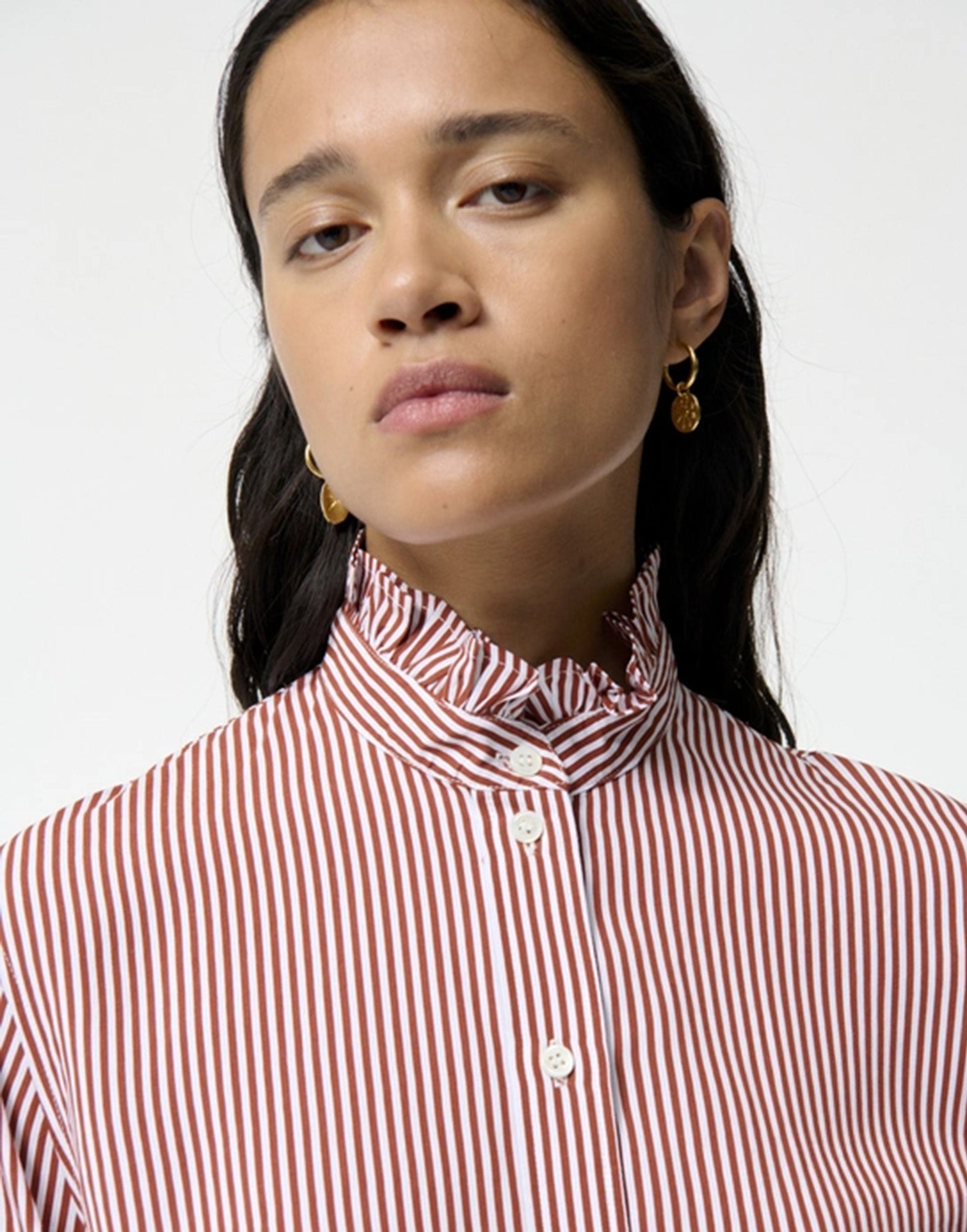 VANESSA BRUNO Camicia Sidney in Viscosa e Poliammide Caramel