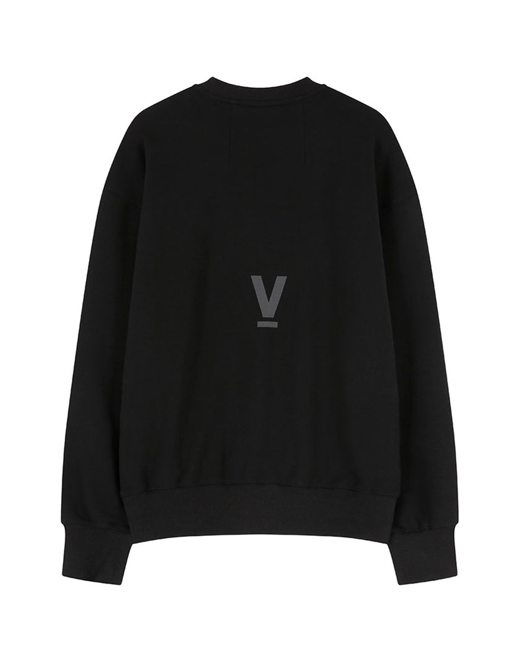 VIS A VIS Logo Sweatshirt in Cotone Nero