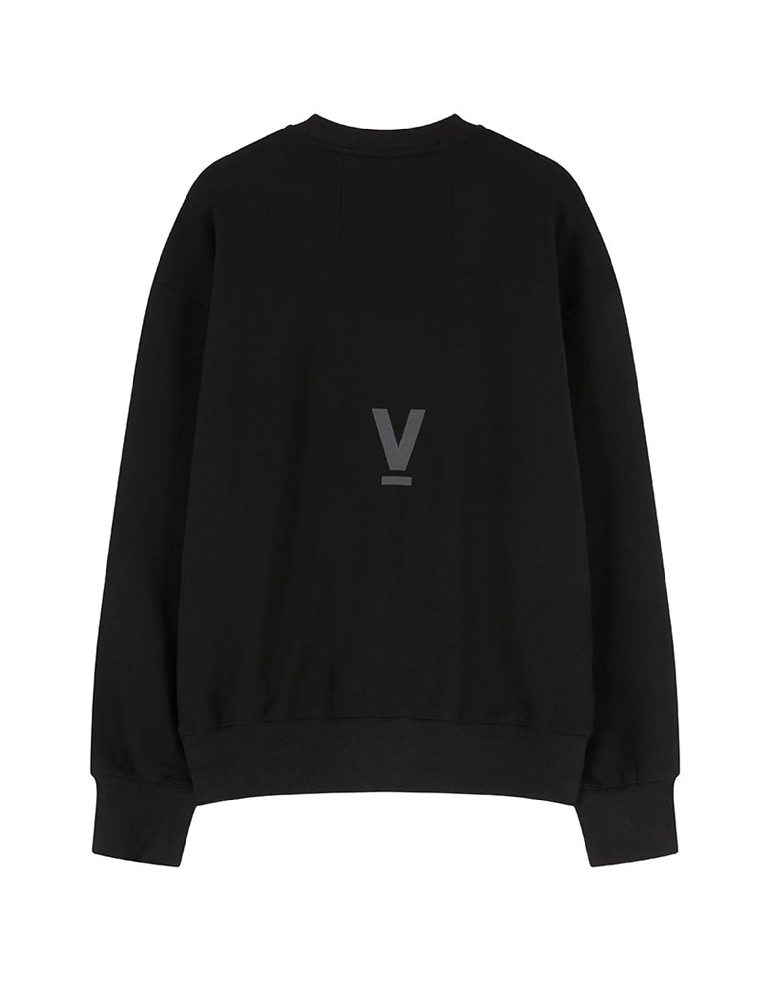 VIS A VIS Logo Sweatshirt in Cotone Nero