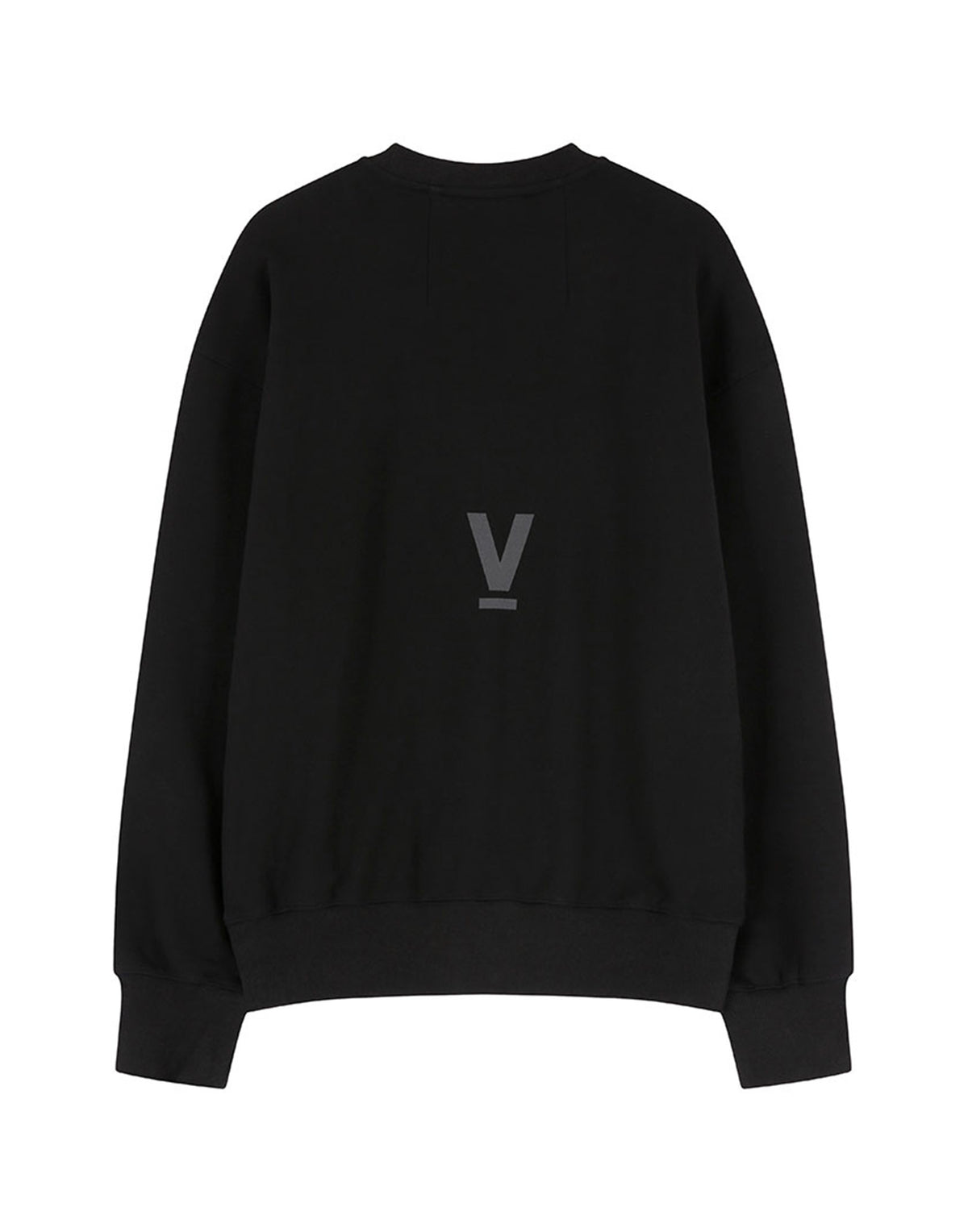 VIS A VIS Logo Sweatshirt in Cotone Nero