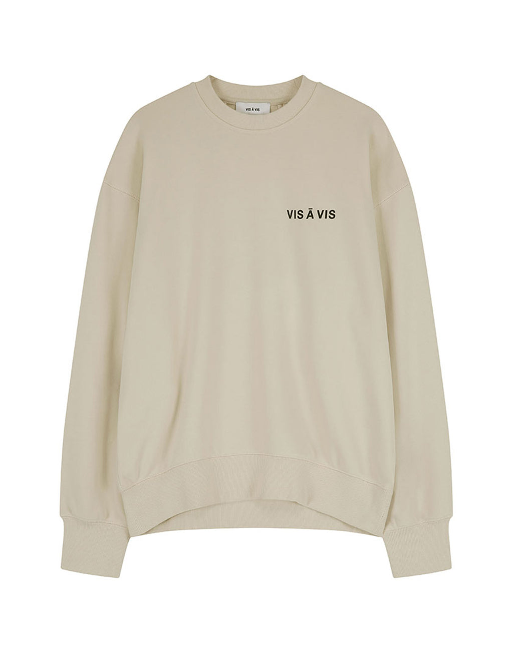 VIS A VIS Logo Sweatshirt in Cotone Ivory