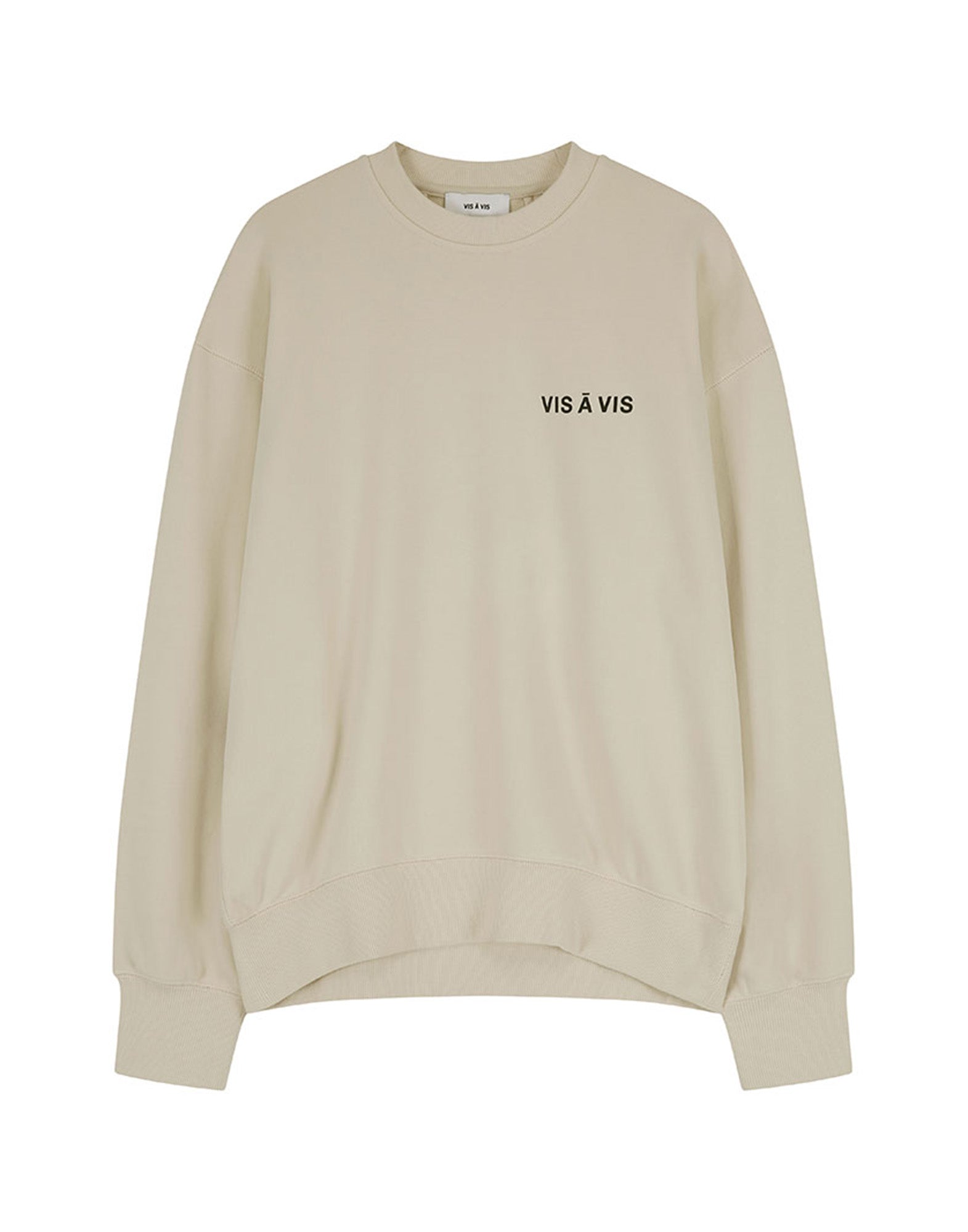VIS A VIS Logo Sweatshirt in Cotone Ivory