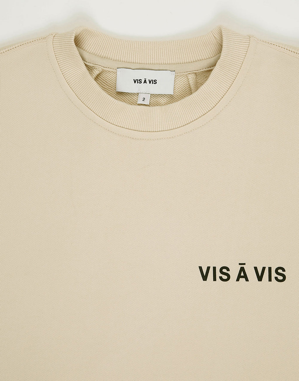 VIS A VIS Logo Sweatshirt in Cotone Ivory