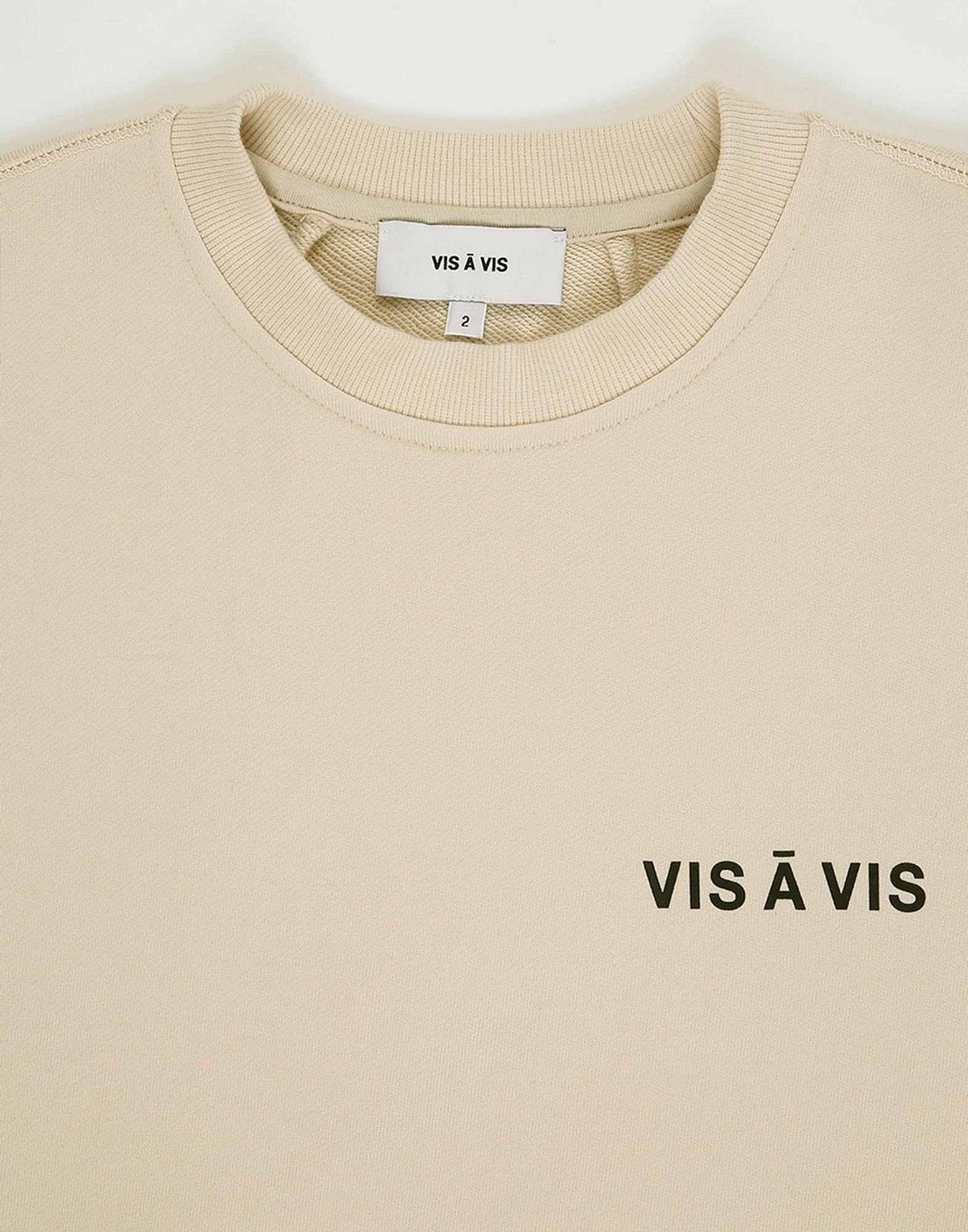 VIS A VIS Logo Sweatshirt in Cotone Ivory