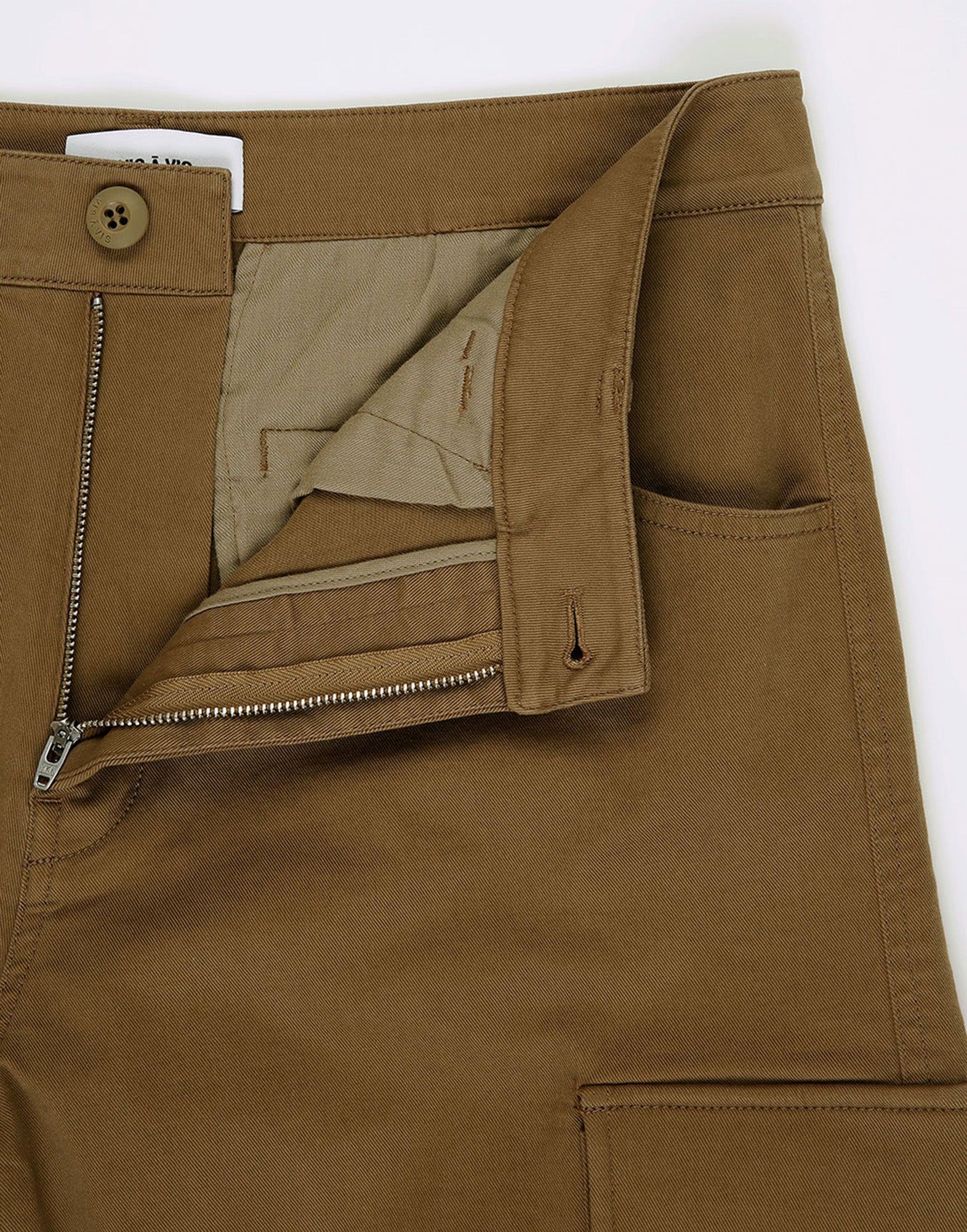 VIS A VIS Pantaloni Cargo New in Cotone Beige