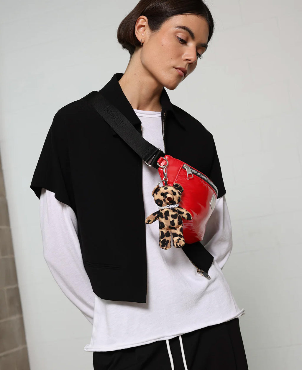 WOUF Feline Bear Charm in Tessuto Riciclato