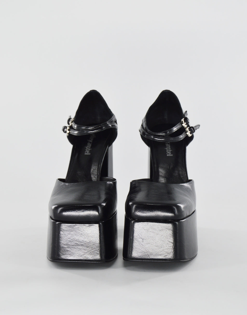 JEFFREY CAMPBELL Chanel Leila con Cinturini Incrociati Neri