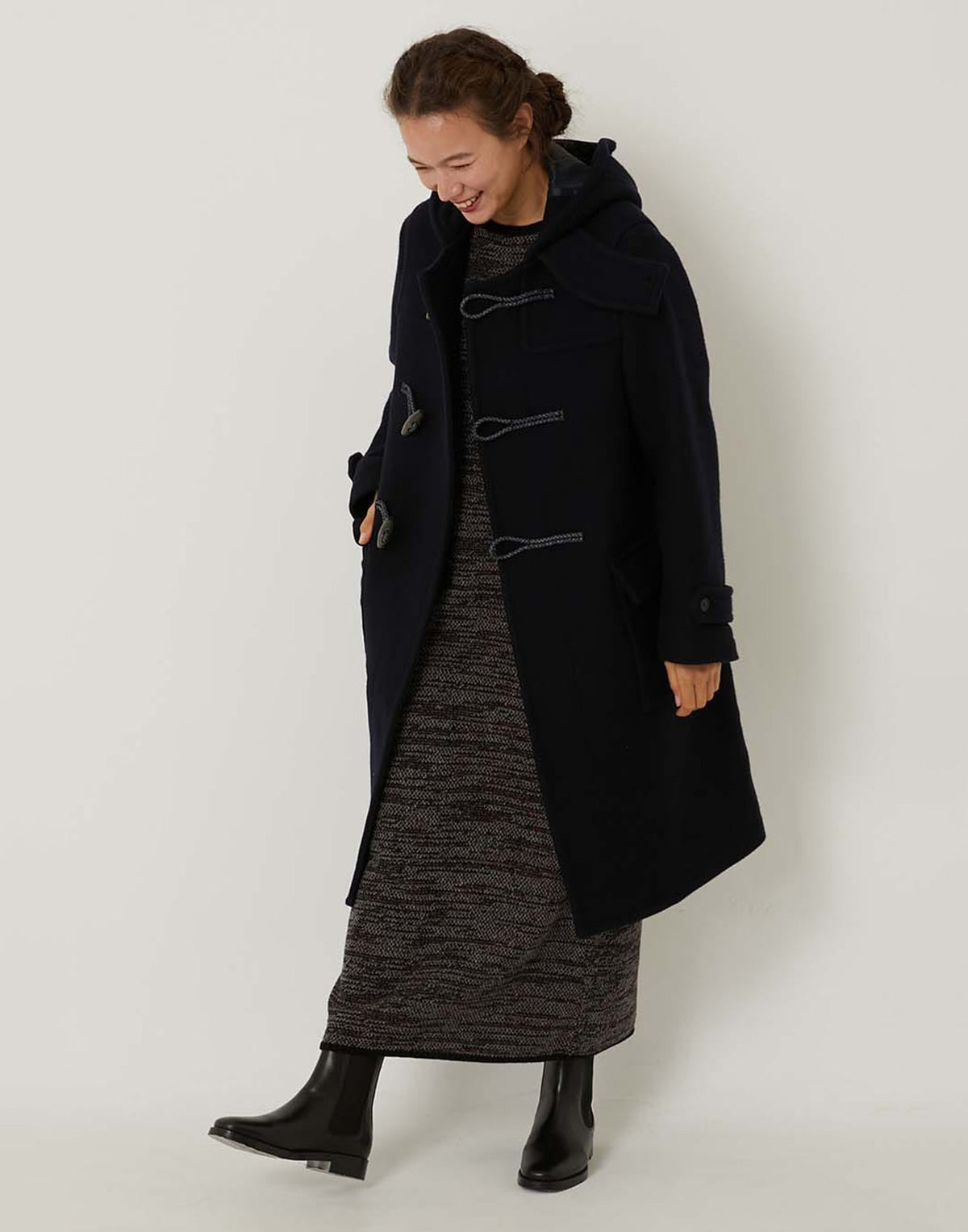 BLUE BLUE JAPAN Montgomery in Tessuto Melton Unisex