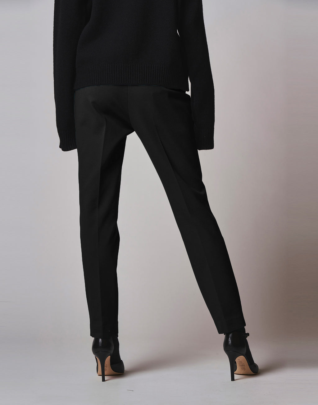 DOUUOD Pantalone Leggings in Punto Milano Nero