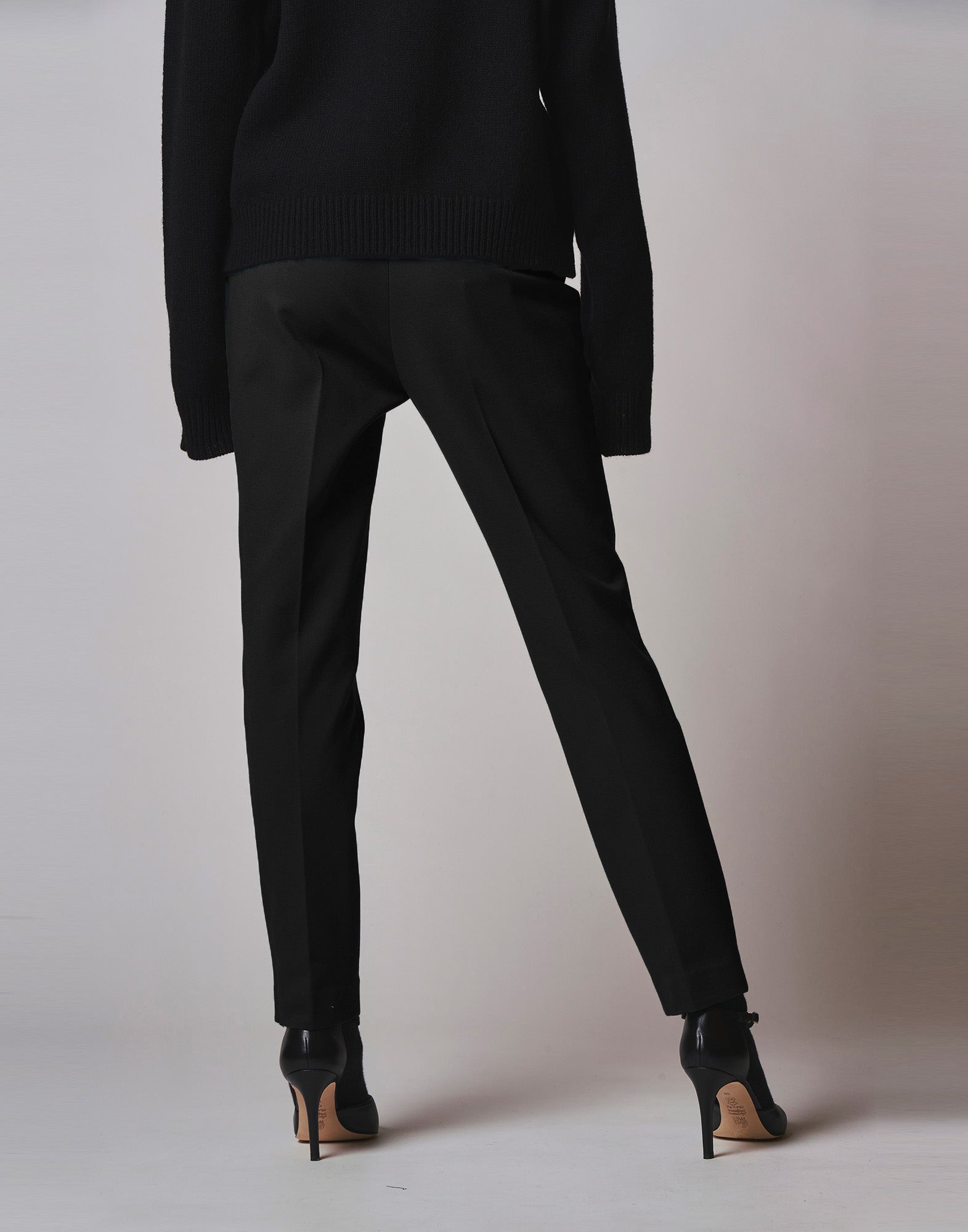 DOUUOD Pantalone Leggings in Punto Milano Nero