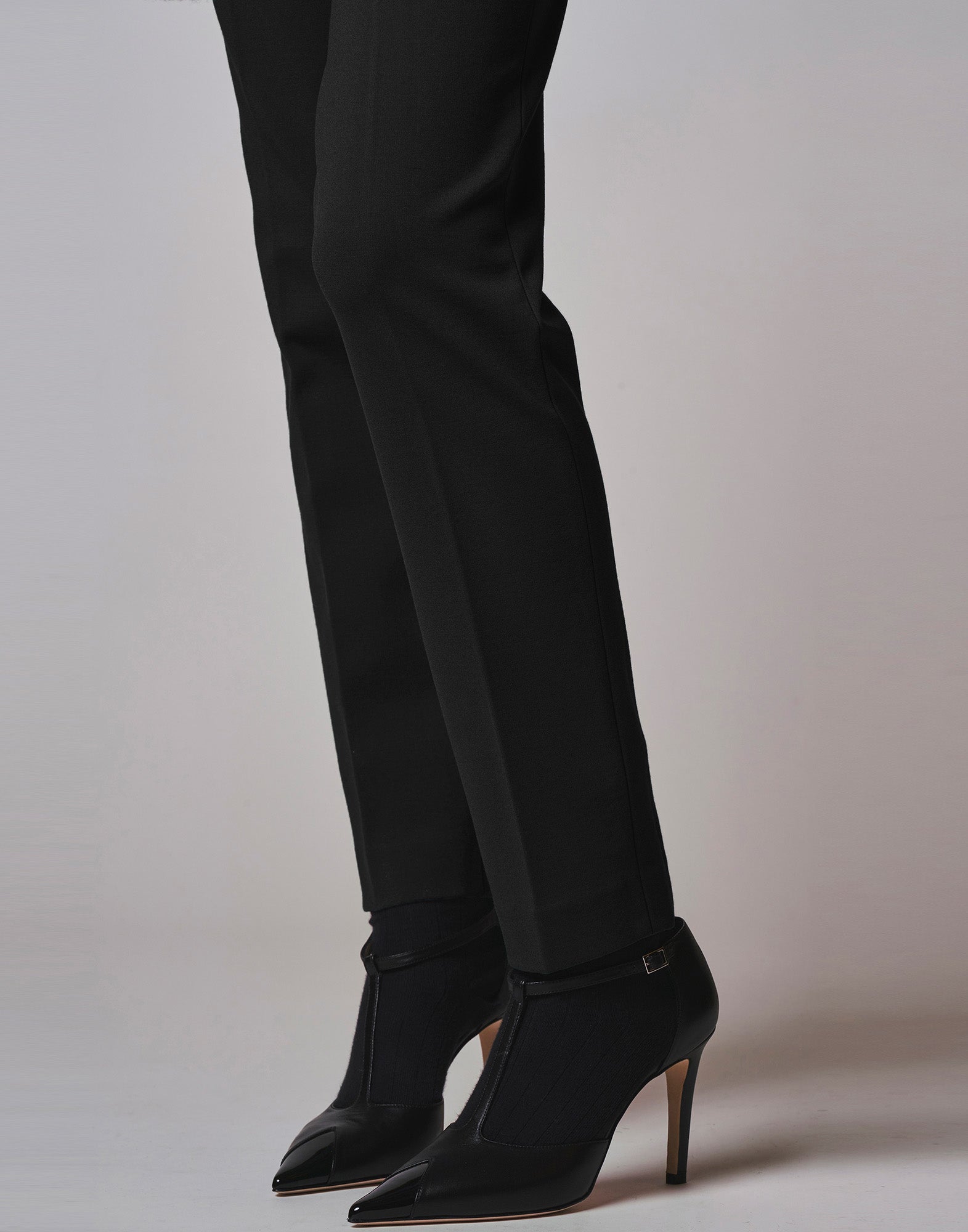 DOUUOD Pantalone Leggings in Punto Milano Nero