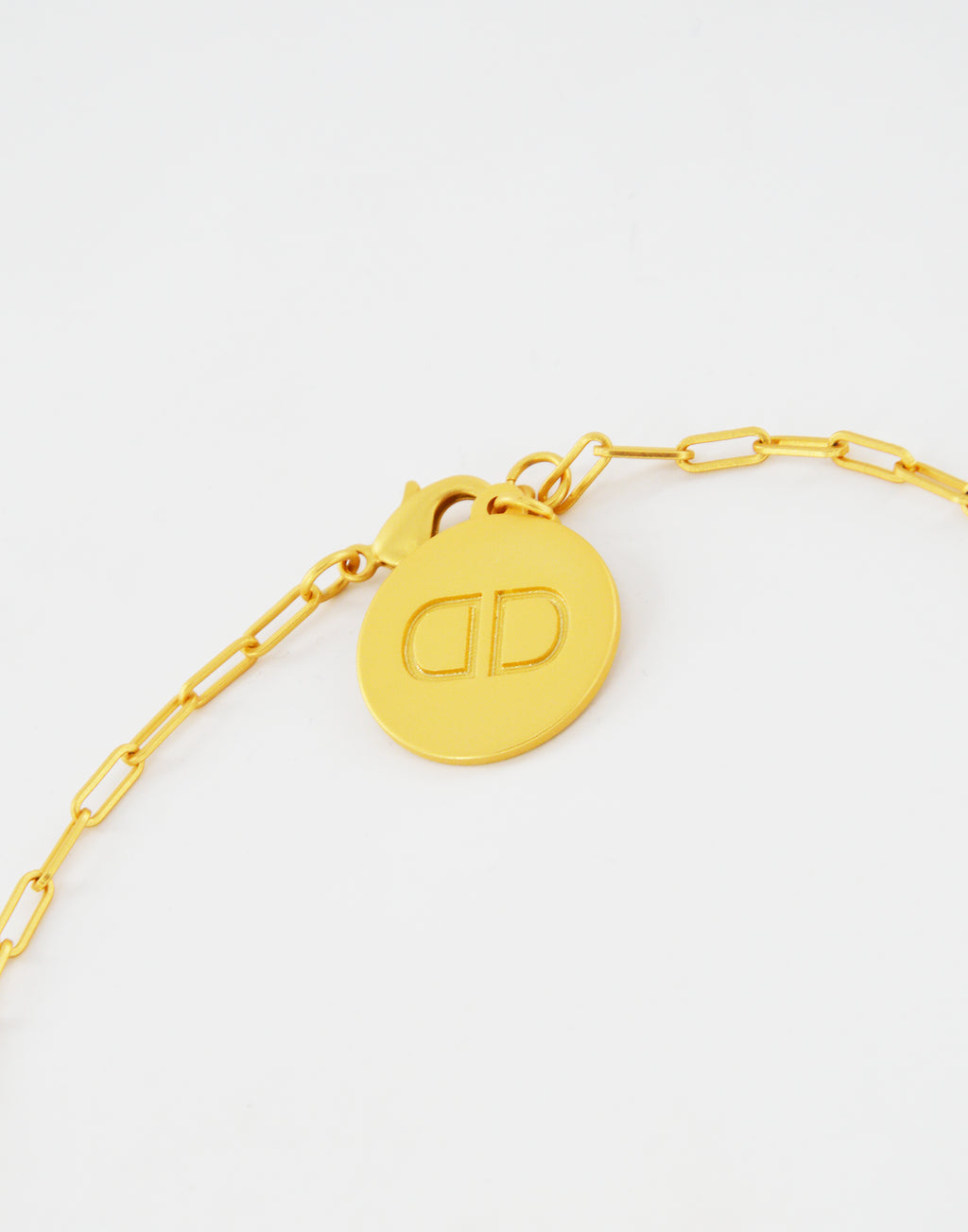 DOUUOD Collana Lunga in Oro Satinato con Lettera D