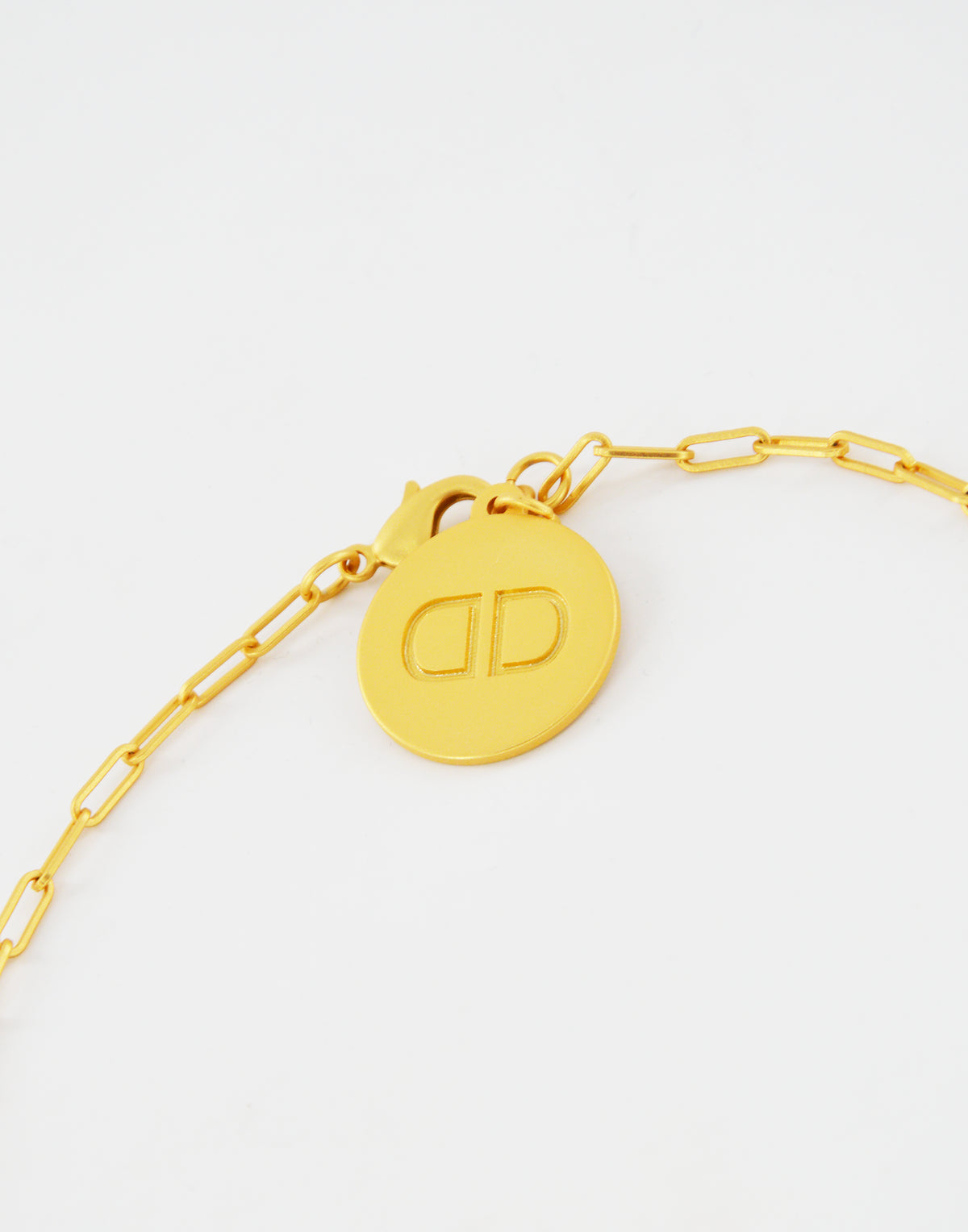 DOUUOD Collana Lunga in Oro Satinato con Lettera D