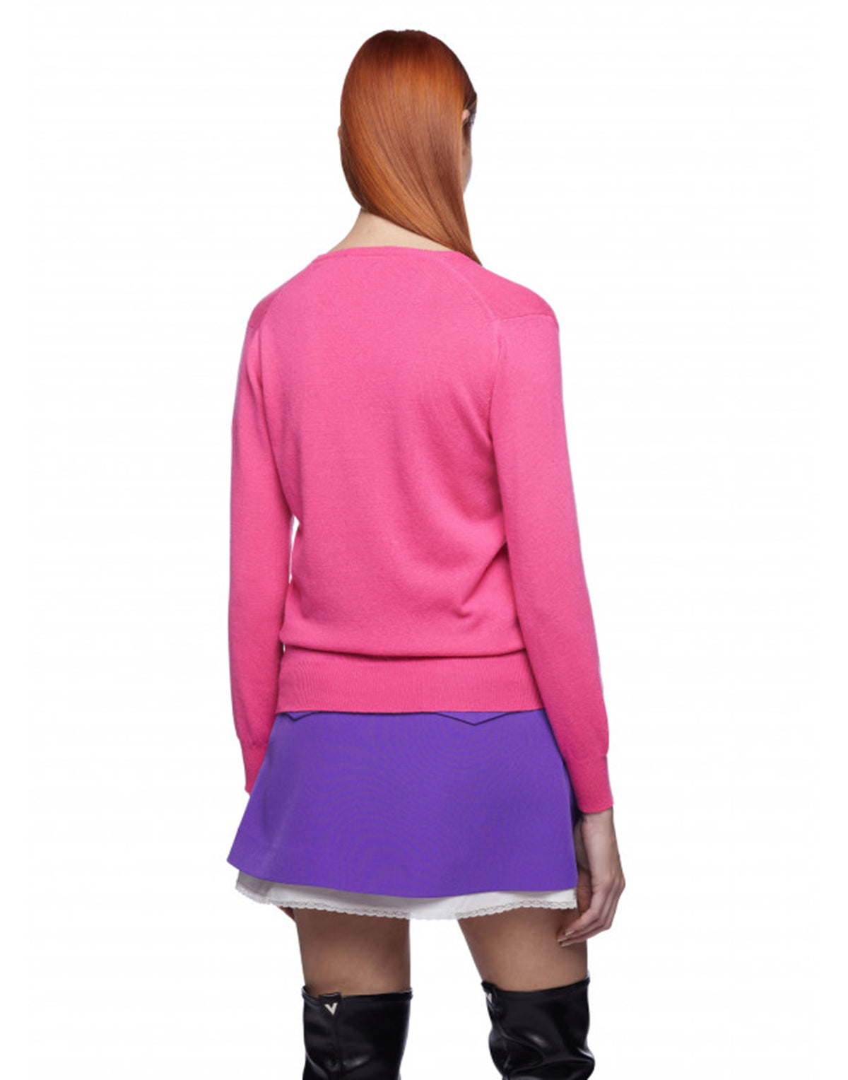 VIVETTA Maglia in Cashmere con Spilla Mano