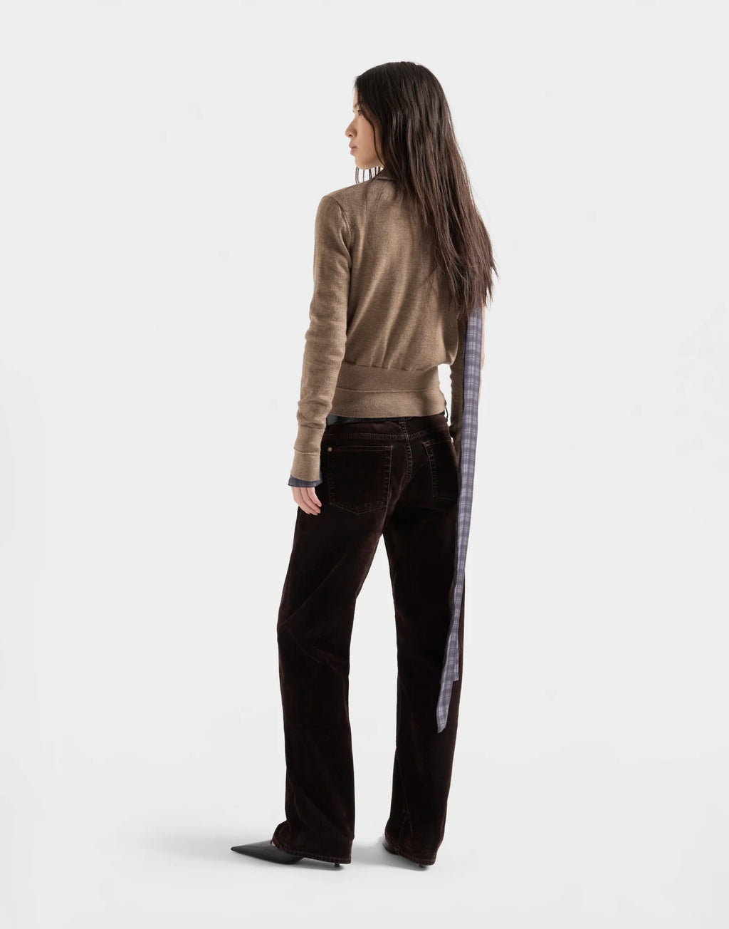 7 FOR ALL MANKIND Maglia Polo in Cashmere Sandcastle