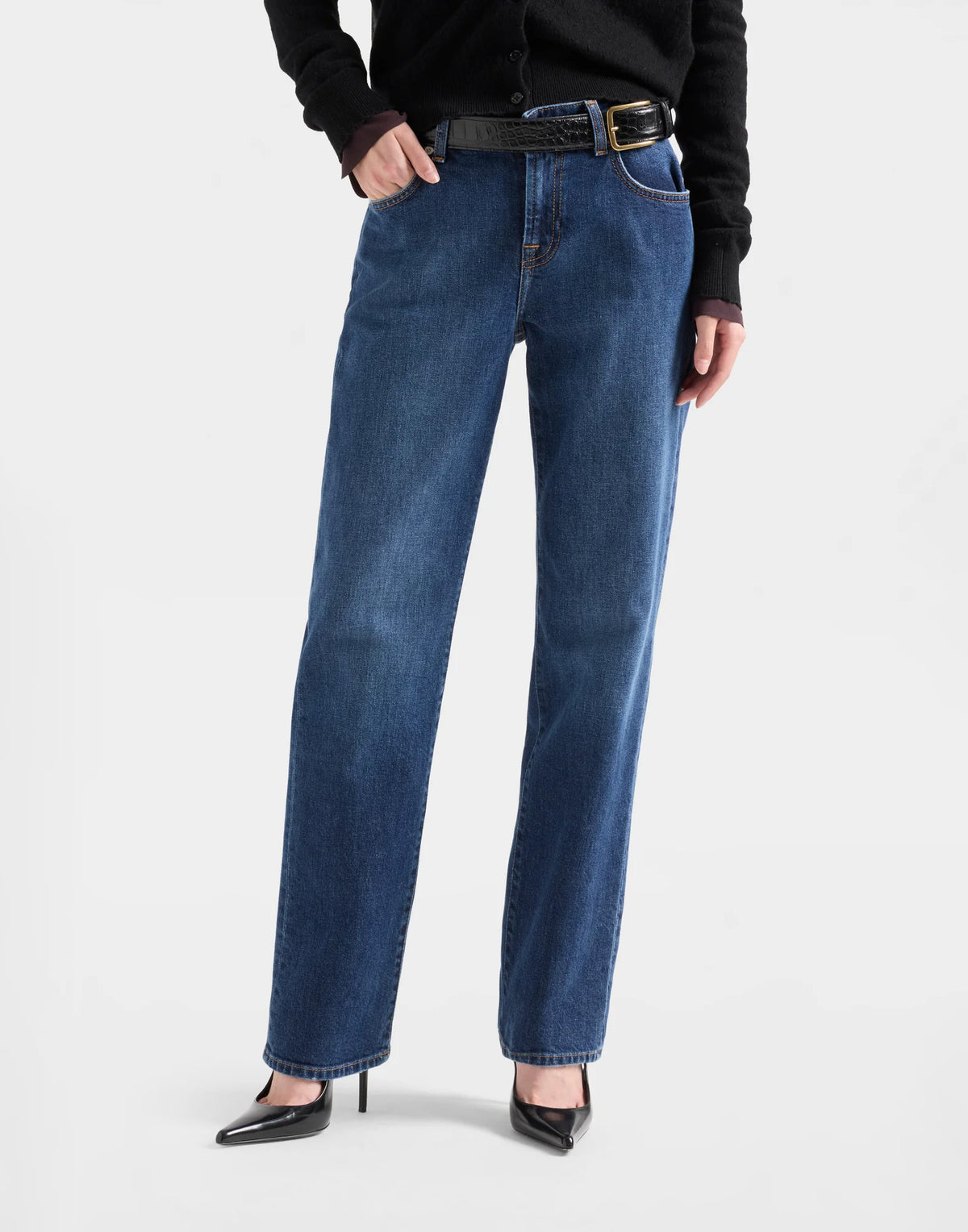 7 FOR ALL MANKIND Jeans Calie Straight in Denim Indiglow