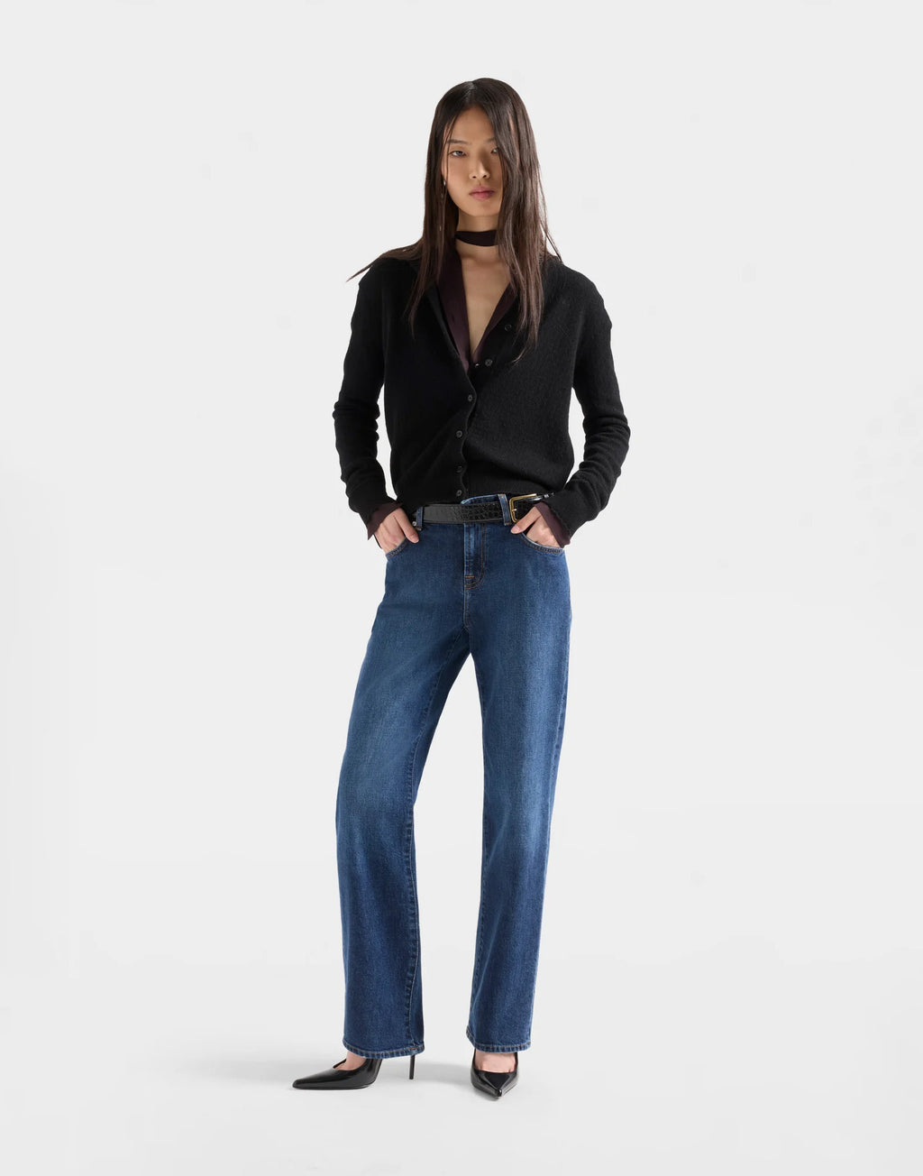 7 FOR ALL MANKIND Jeans Calie Straight in Denim Indiglow