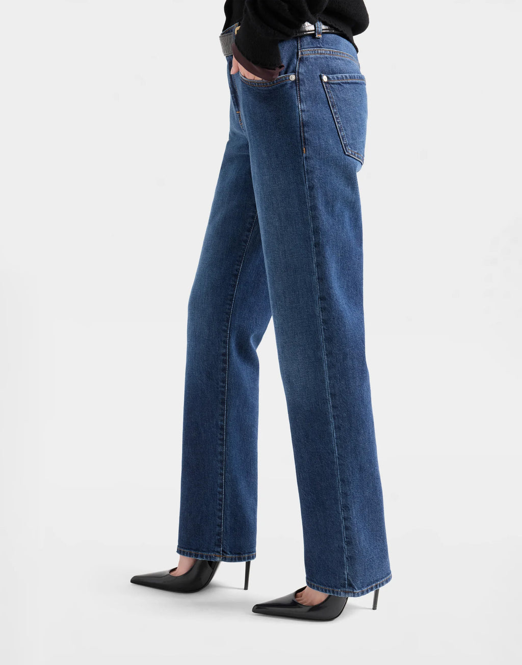 7 FOR ALL MANKIND Jeans Calie Straight in Denim Indiglow
