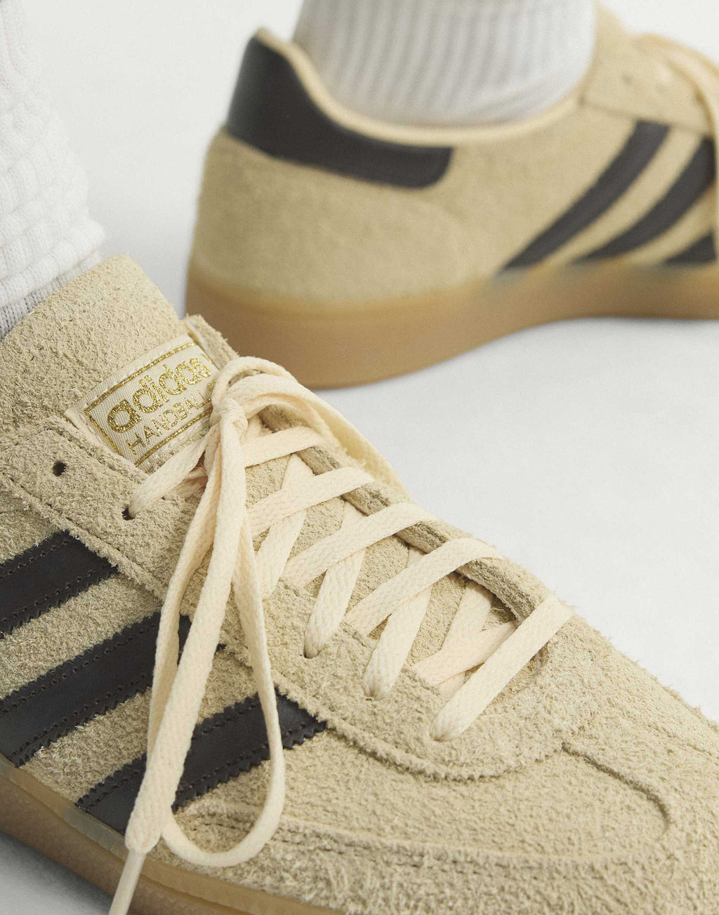 ADIDAS Sneakers Handball Spezial Warm Vanilla / Aurora Coffee / Gold Met