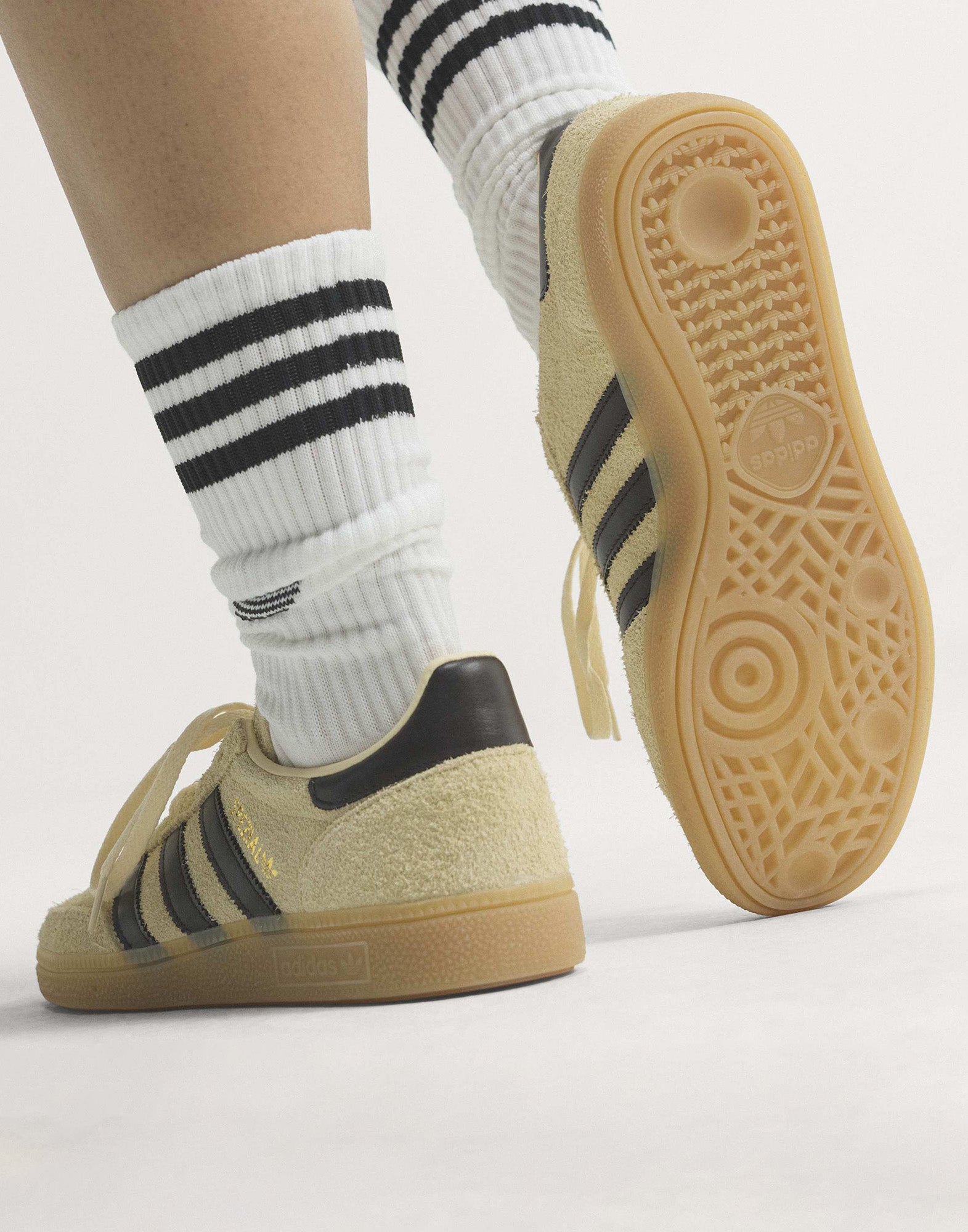 ADIDAS Sneakers Handball Spezial Warm Vanilla / Aurora Coffee / Gold Met