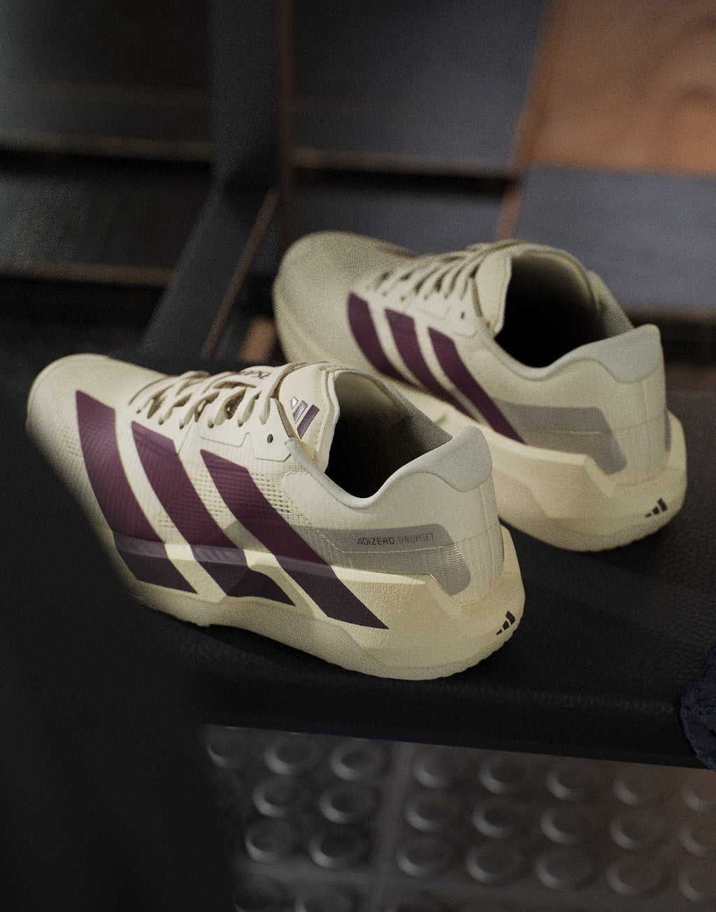 ADIDAS Sneakers Adizero Dropset Pro Trainer Warm Vanilla / Maroon