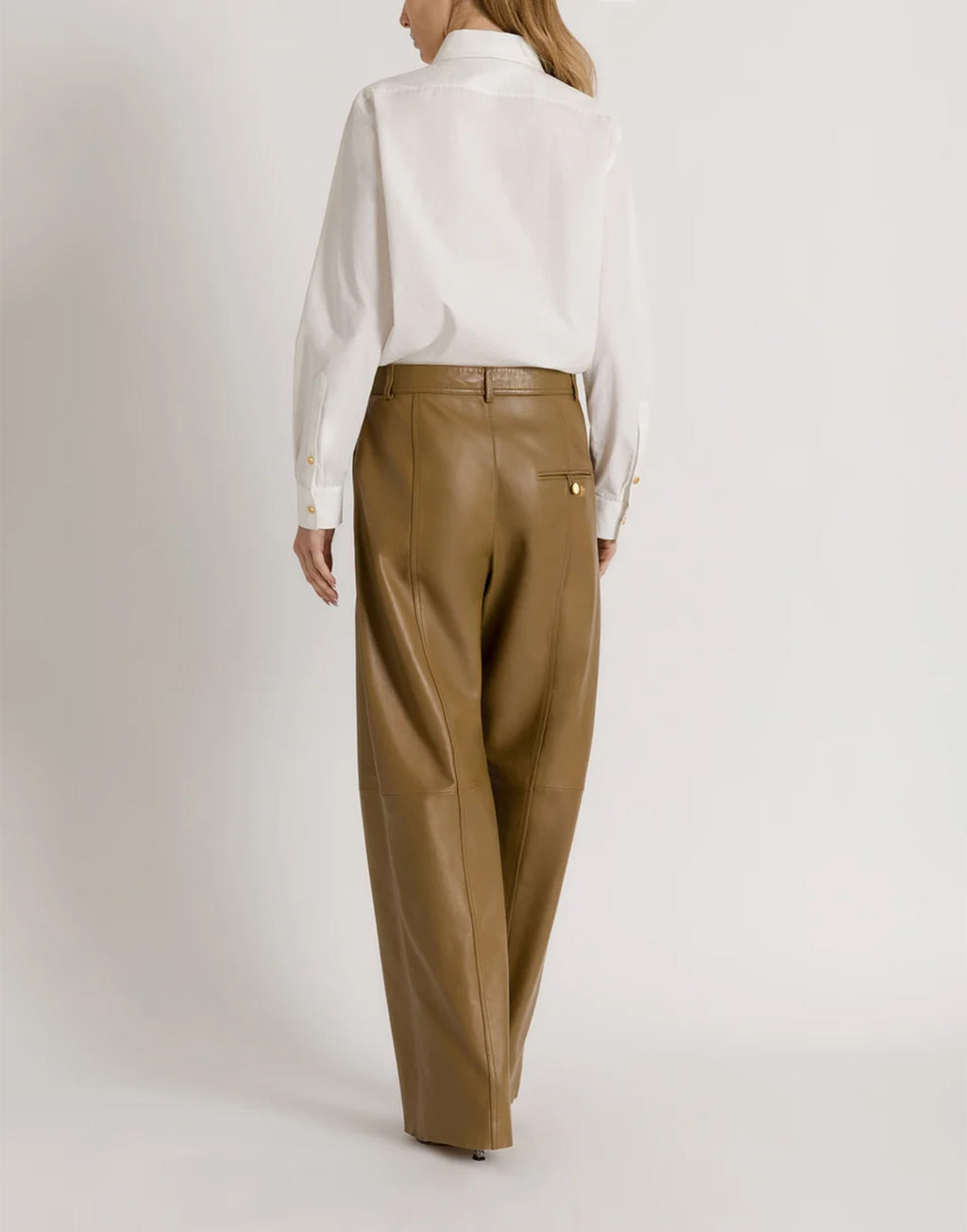 ALBERTA FERRETTI Camicia da Smoking in Cotone Bianco