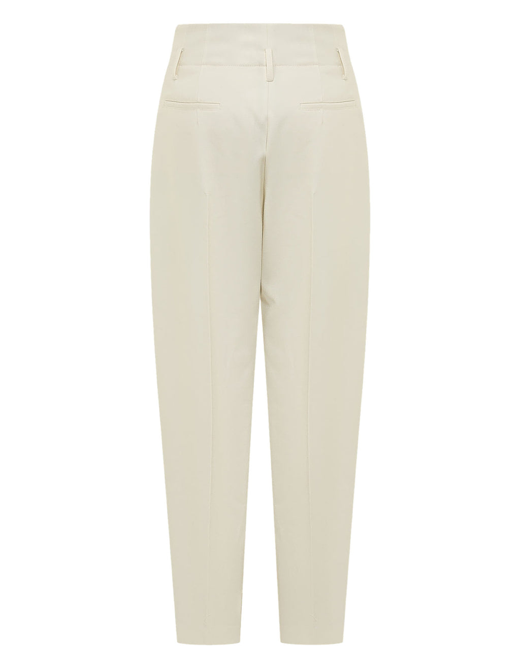 ALBERTA FERRETTI Pantaloni in Flanella di Lana Avorio