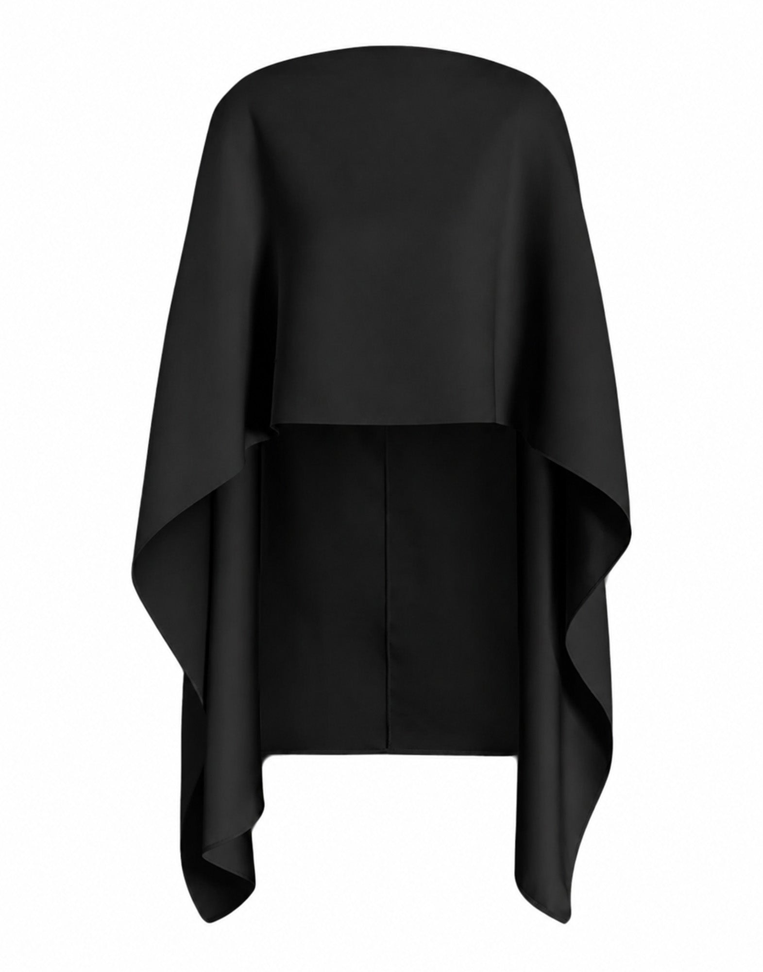 ALBERTA FERRETTI Cappa Fluida Asimmetrica Nera