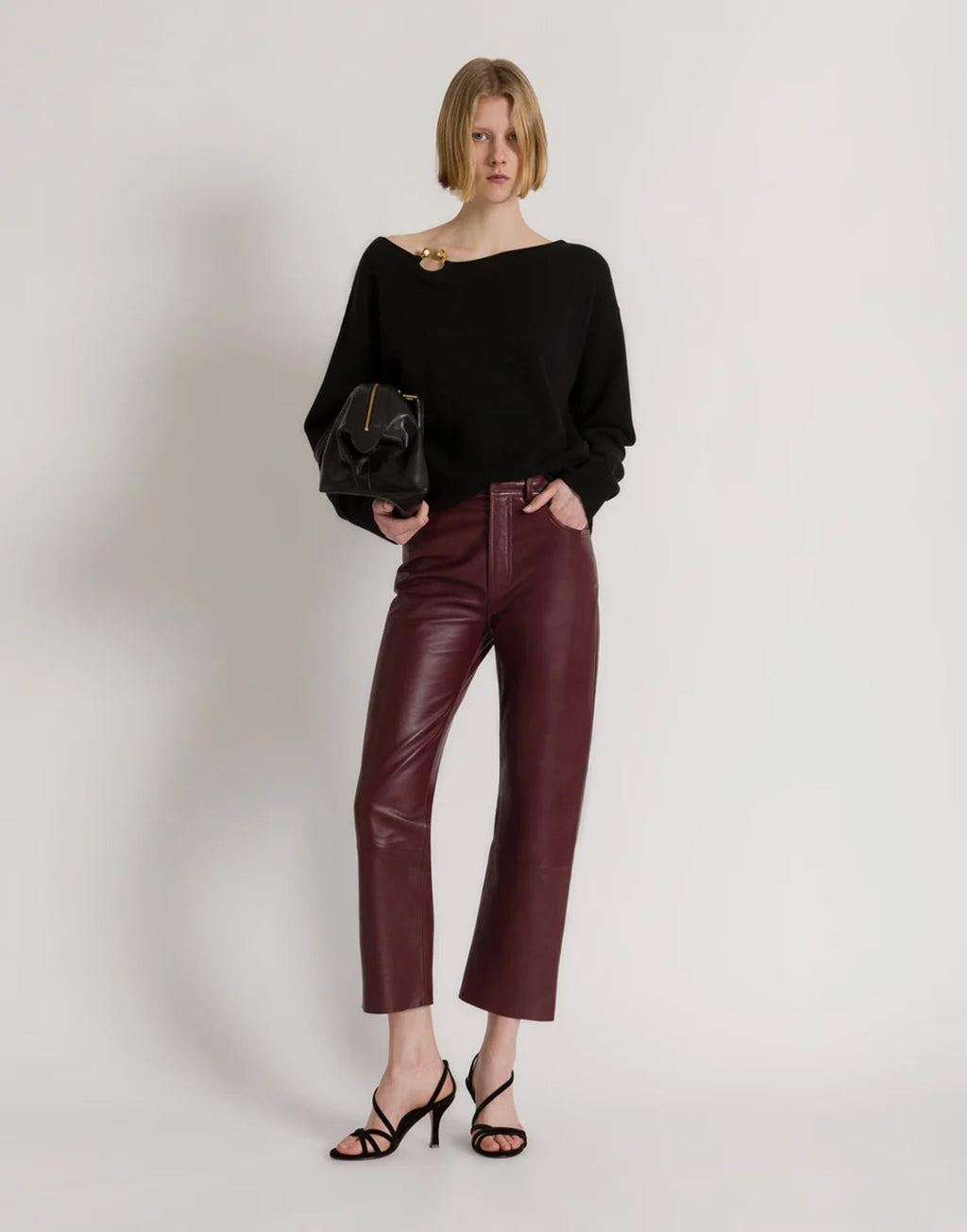 ALBERTA FERRETTI Borsa Alice Doppio Manico Nera