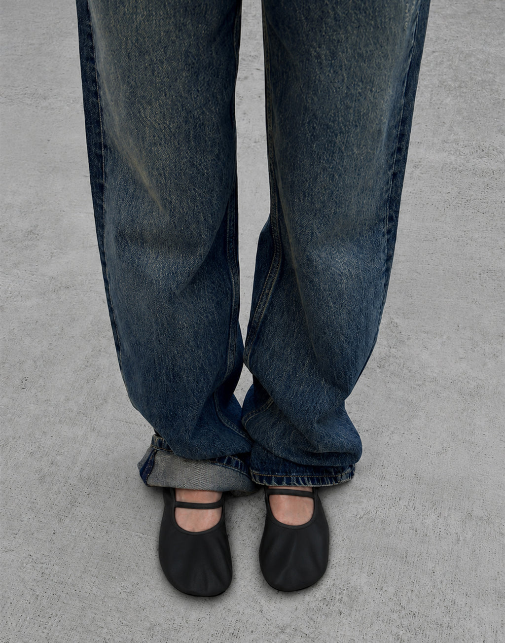 ALOHAS Ballerine Naira Barefoot in Pelle Nere