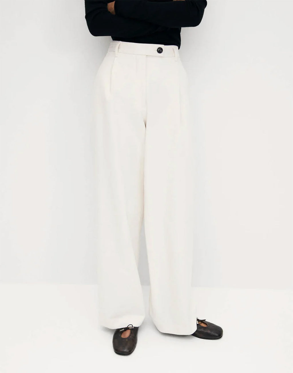 ALOHAS Ballerine Rosalind in Pelle Marrone Effetto Vintage