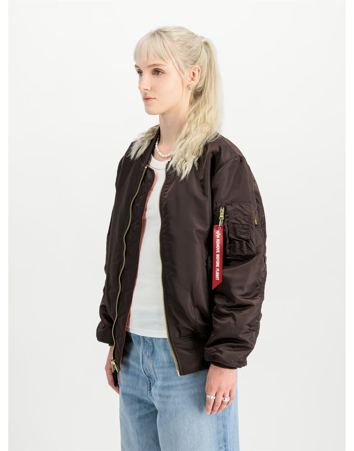 ALPHA INDUSTRIES Bomber MA-1 Heritage Hunter Brown