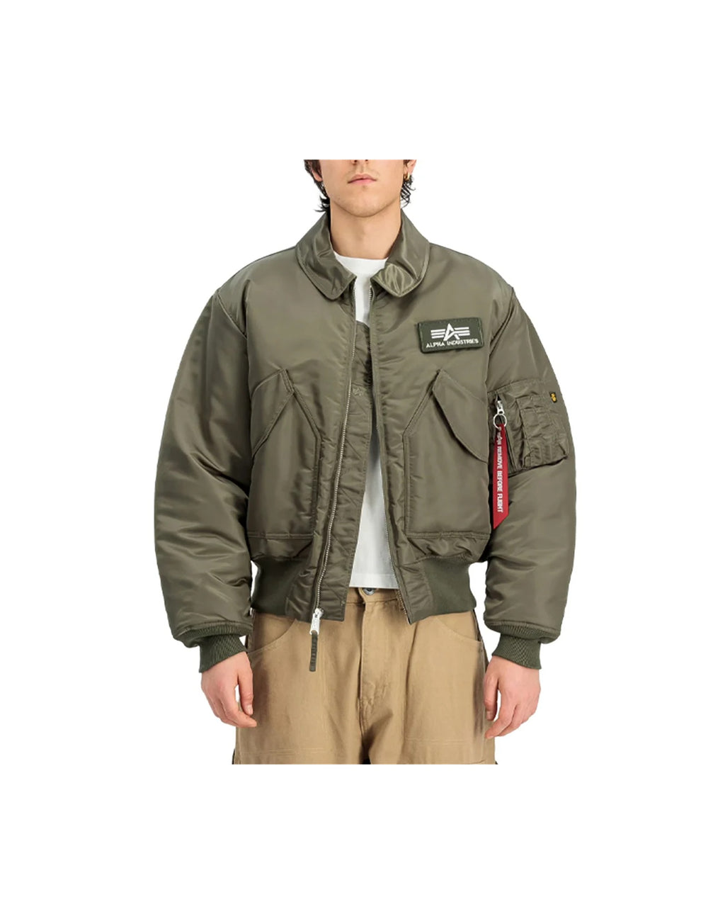 ALPHA INDUSTRIES Bomber CWU-45 Heritage Mud Olive