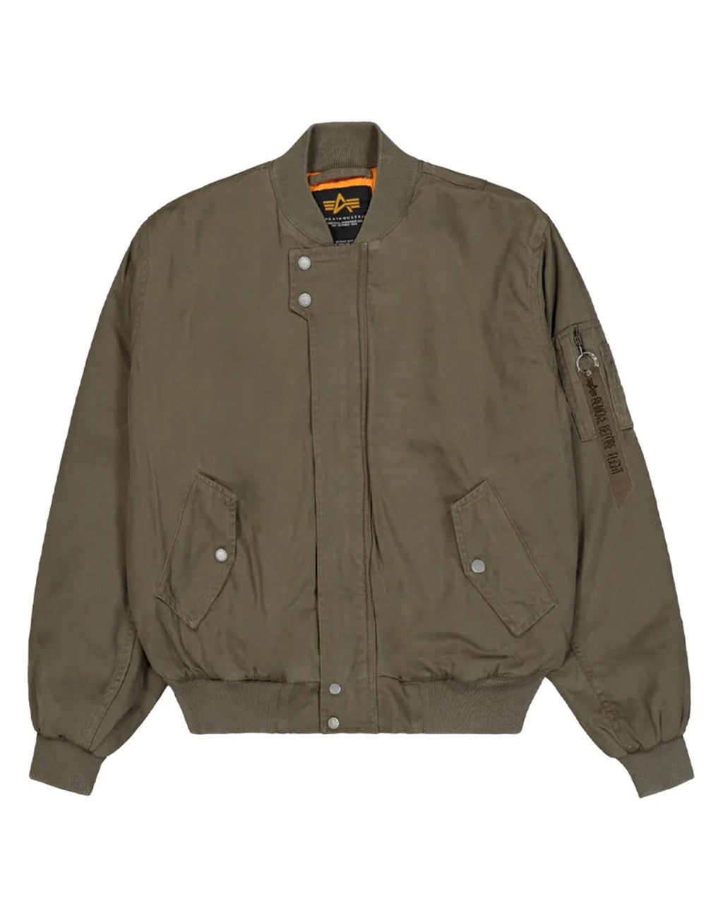 ALPHA INDUSTRIES Bomber MA-1 Mod Canvas Mud Olive