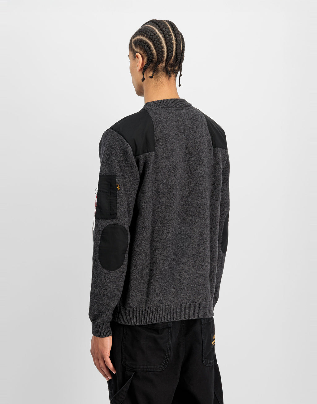 ALPHA INDUSTRIES Maglione Utility Girocollo Nero