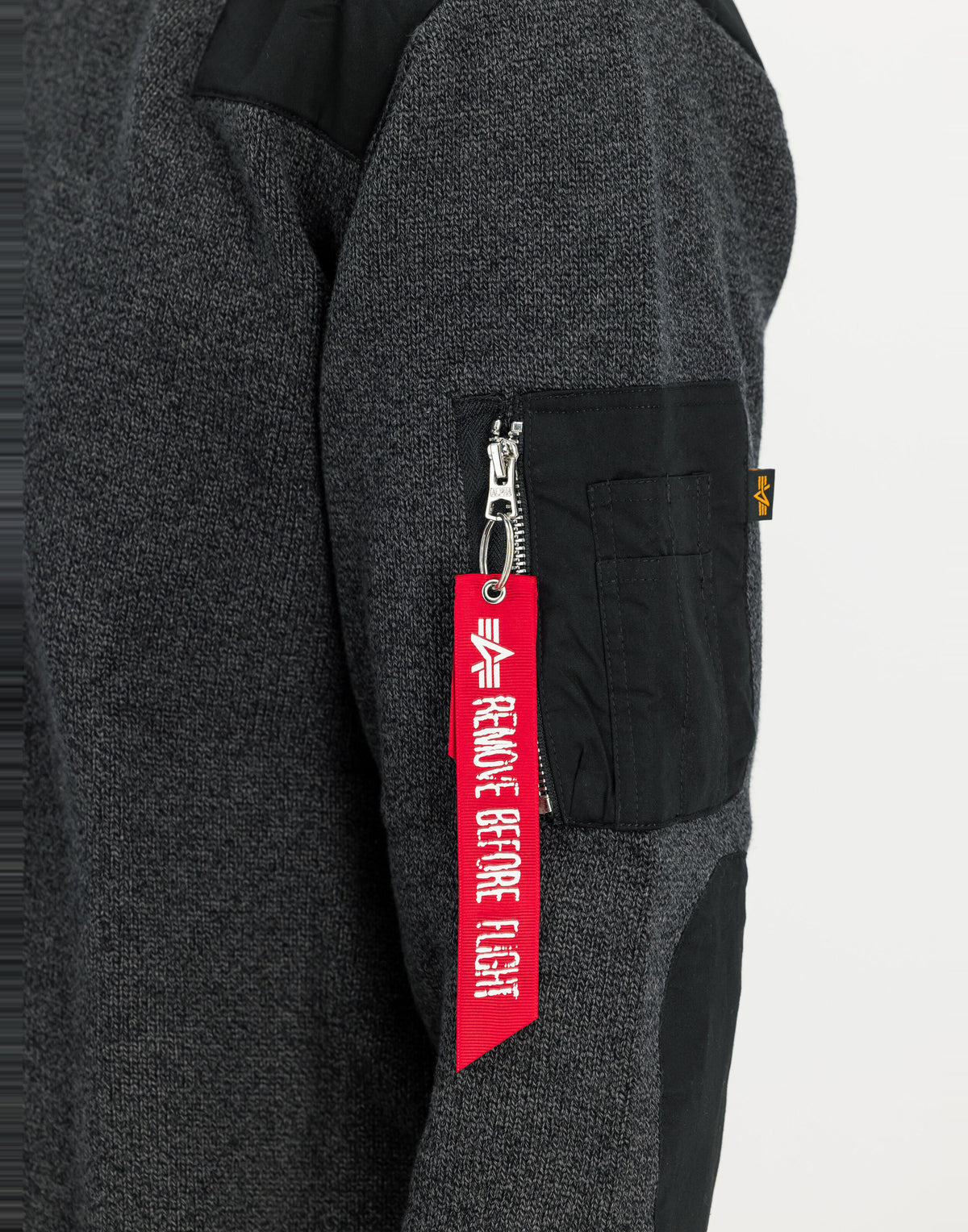 ALPHA INDUSTRIES Maglione Utility Girocollo Nero