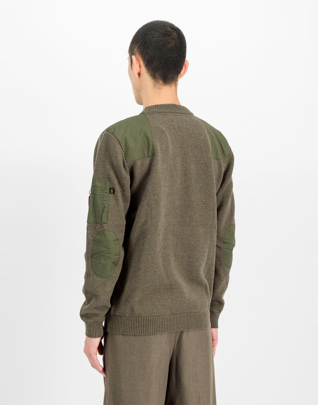 ALPHA INDUSTRIES Maglione Utility Girocollo Mud Olive