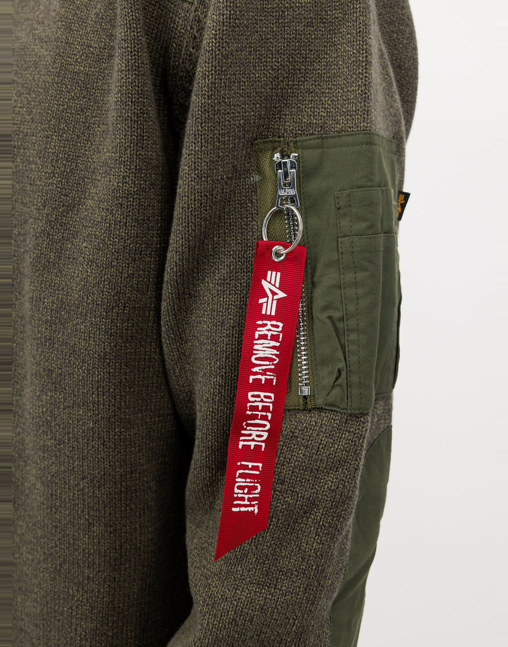 ALPHA INDUSTRIES Maglione Utility Girocollo Mud Olive