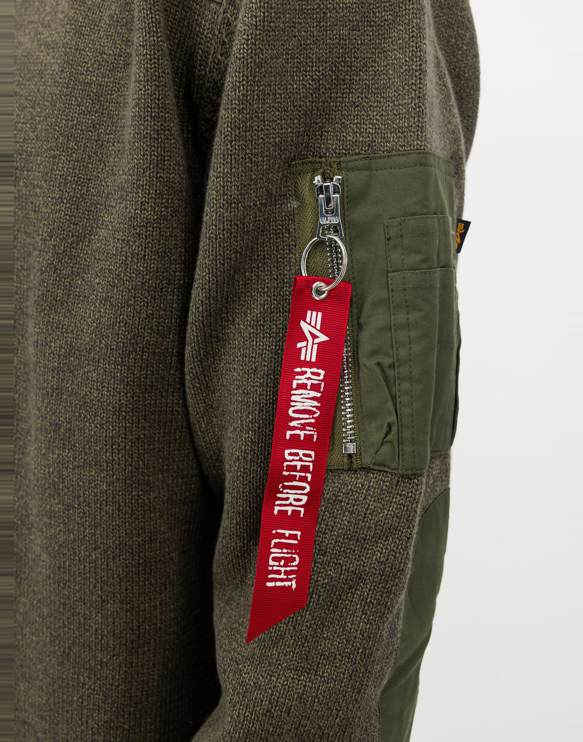 ALPHA INDUSTRIES Maglione Utility Girocollo Mud Olive