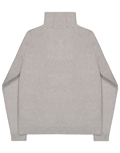 ALPHA INDUSTRIES Maglione Troyer con Mezza Zip Silver