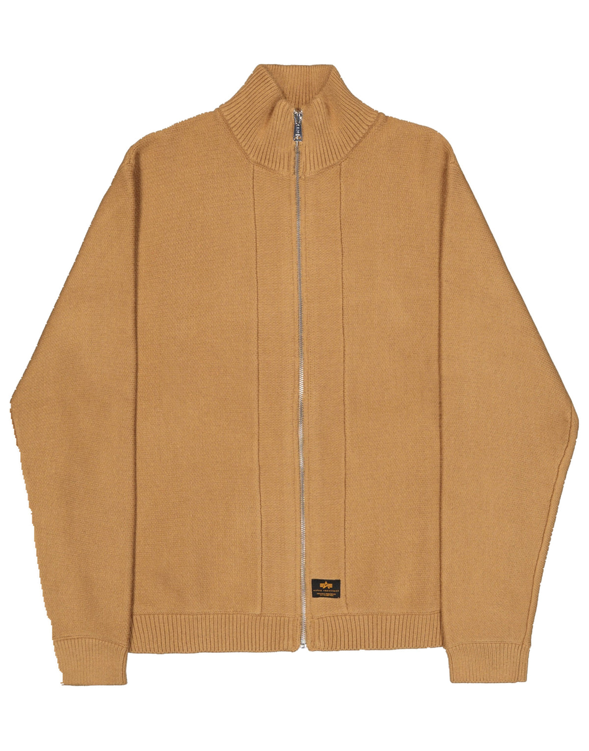 ALPHA INDUSTRIES Cardigan Knitted Zip Jacket Khaki