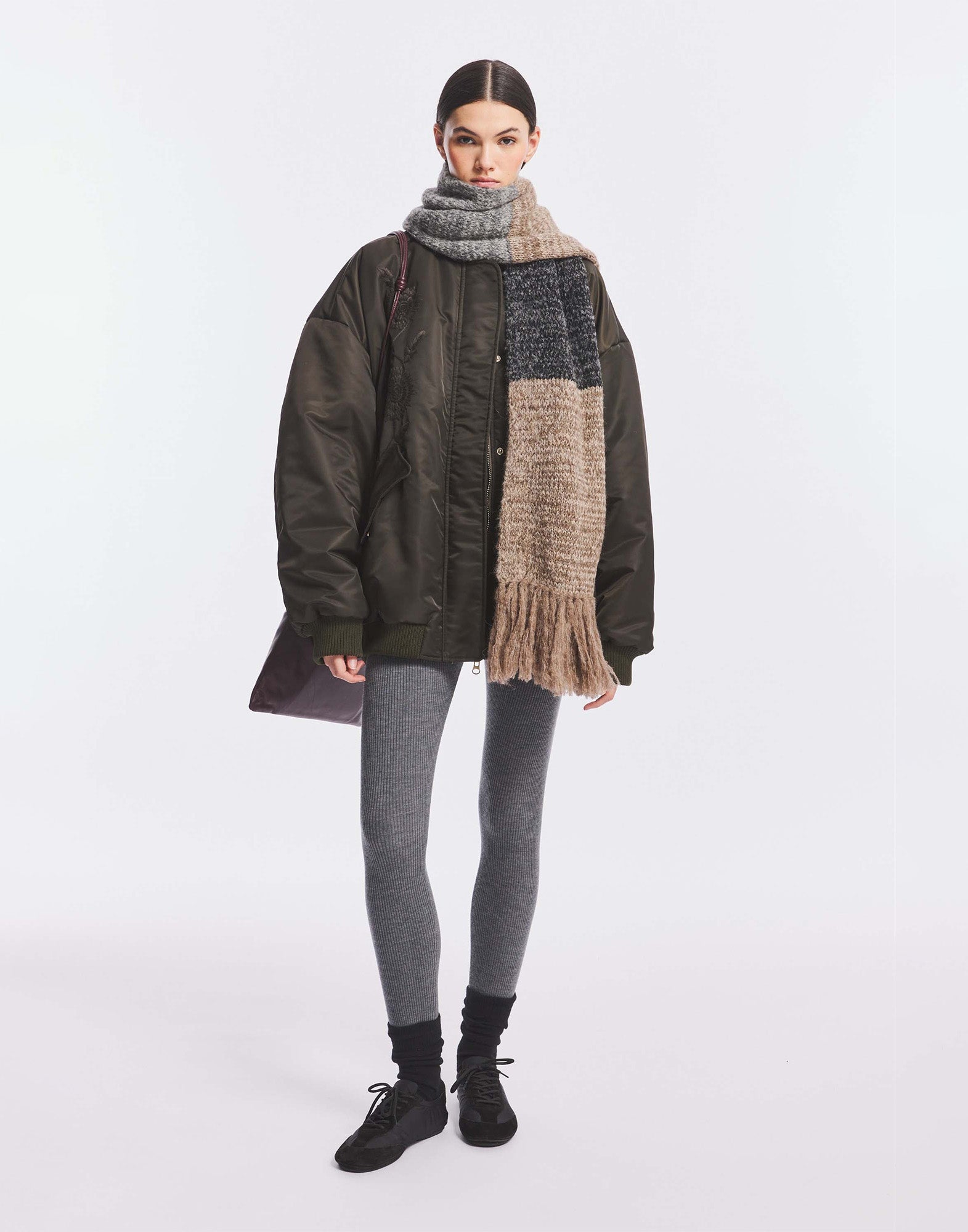 ANTIK BATIK Sciarpa in Alpaca e Lana a Righe