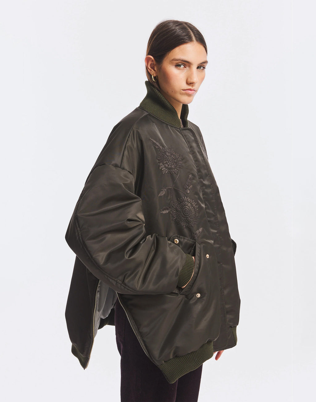 ANTIK BATIK Bomber Oversize Ricamato
